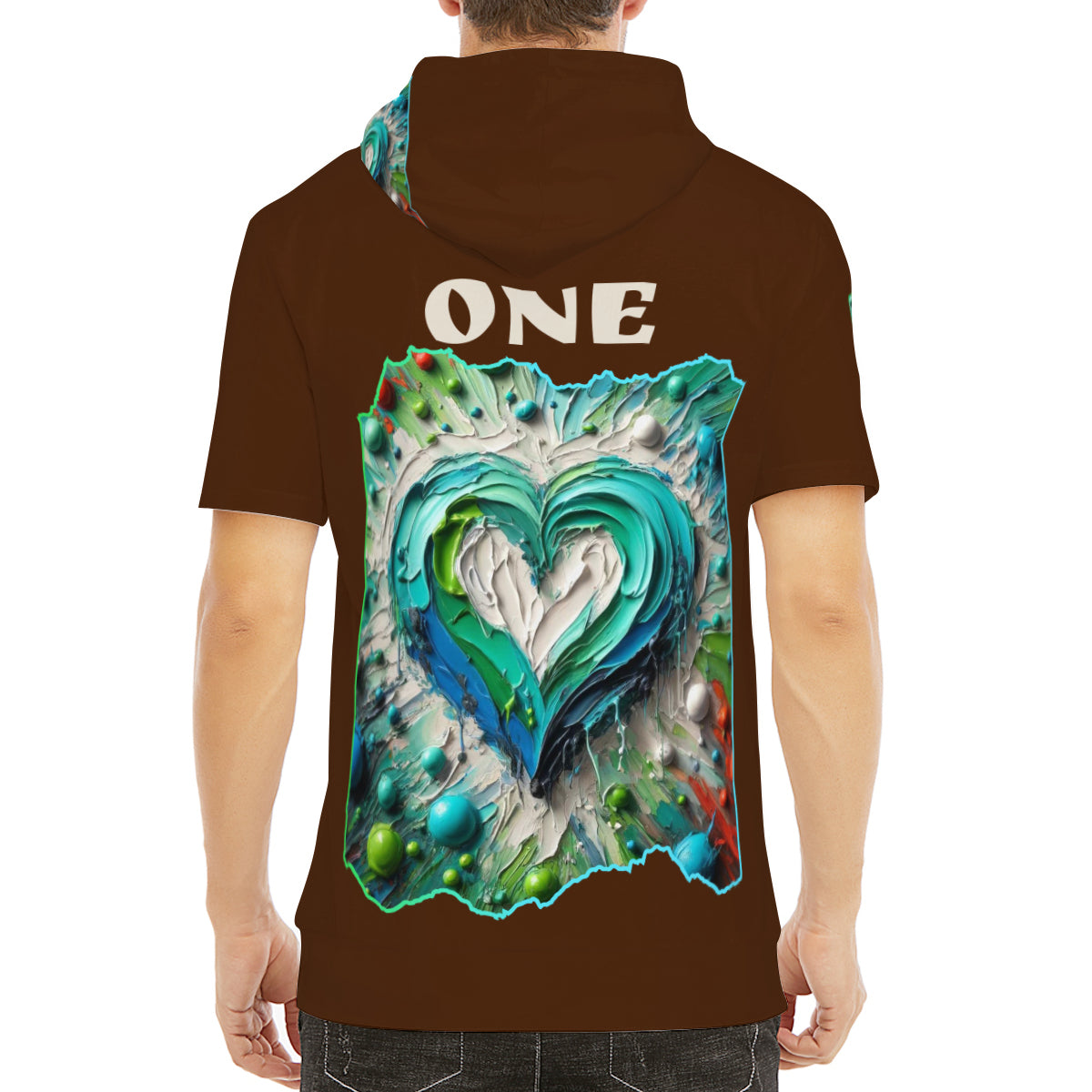 Men’s Cotton Hooded T-Shirt "Kindness Mode: On"