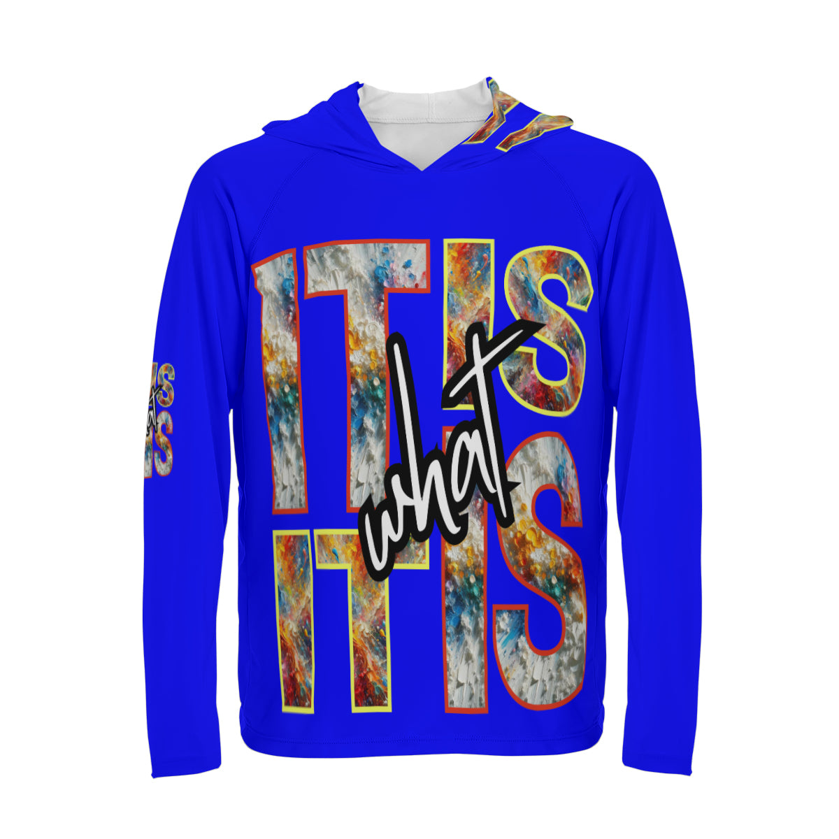 Men's Sun Protection Long Sleeve Hoodie | "It Is What It Is"