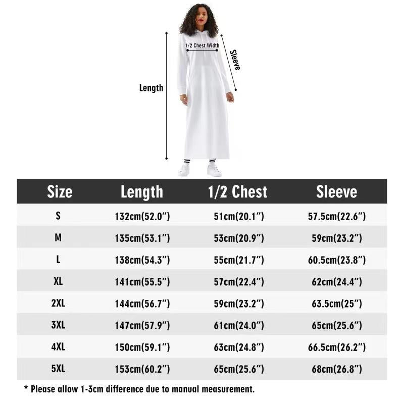 Casual Lightweight Long Hoodie Dress "Power"