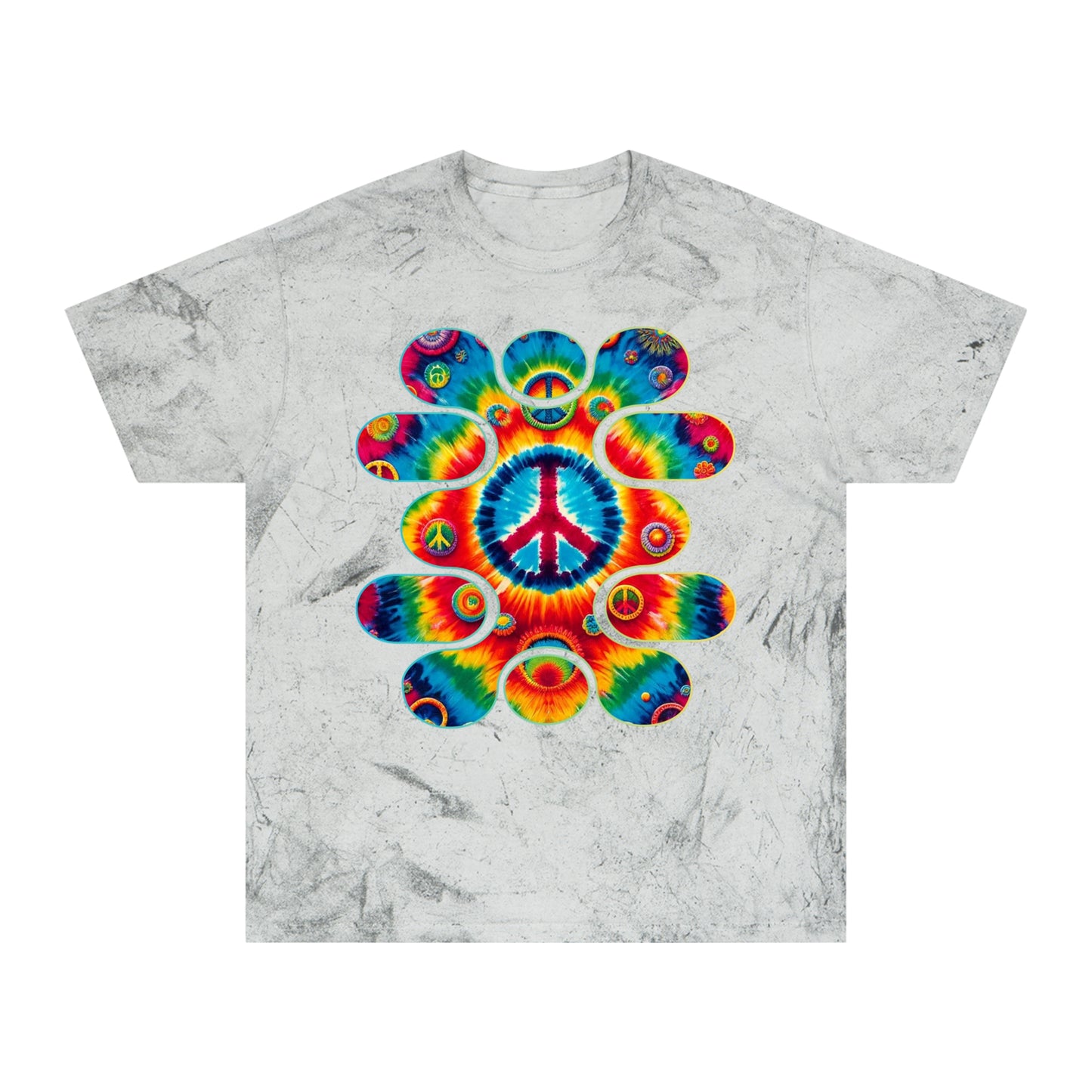 Unisex Color Blast T-Shirt "Peace" One World, Self-Love, Anti-Racism, One Love, Unity, Inclusion, Diversity, Immigrant Outsiders, Cultural Identity, Black Excellence Empowerment Inspiration