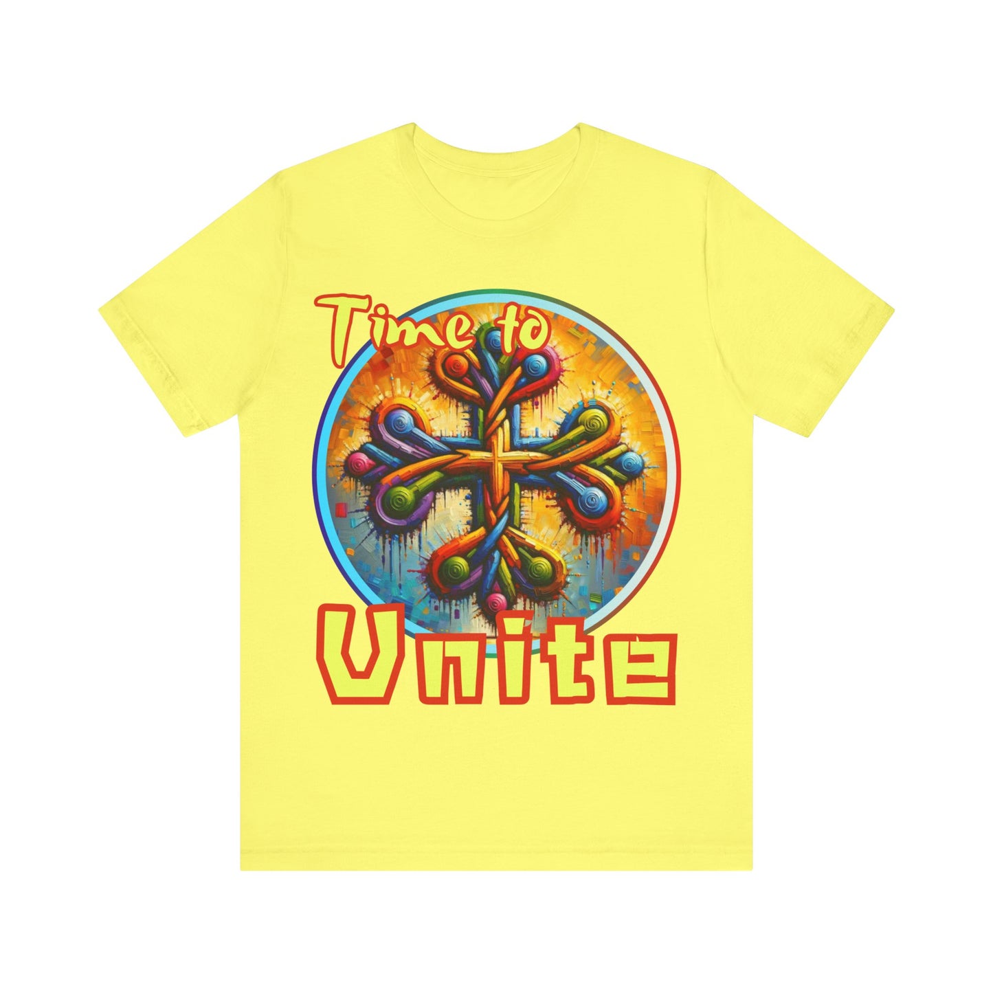 Unisex Jersey Short Sleeve Tee, "Time to Unite" Self-Awareness, Unity, Inclusion, Anti-Racism, One Love, Inclusion, DEI, Diversity