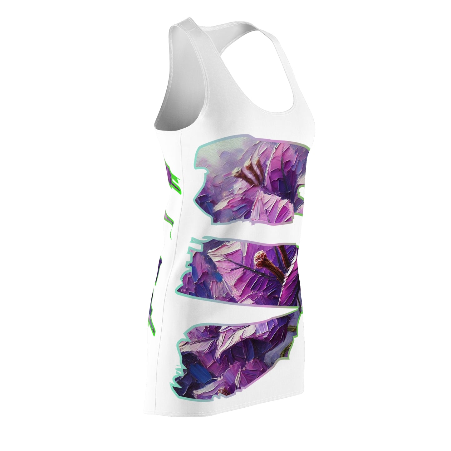 Women's Cut & Sew Racerback Dress (AOP) Floral Print