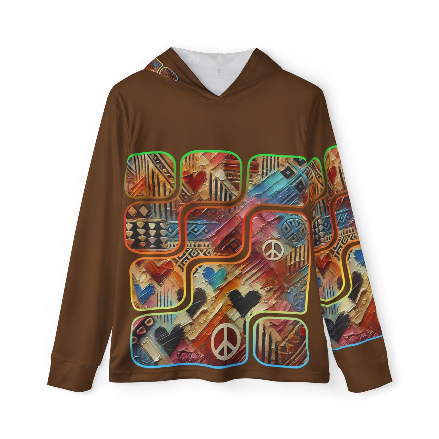 Men's Sports Warmup Hoodie "African Abstract Print"