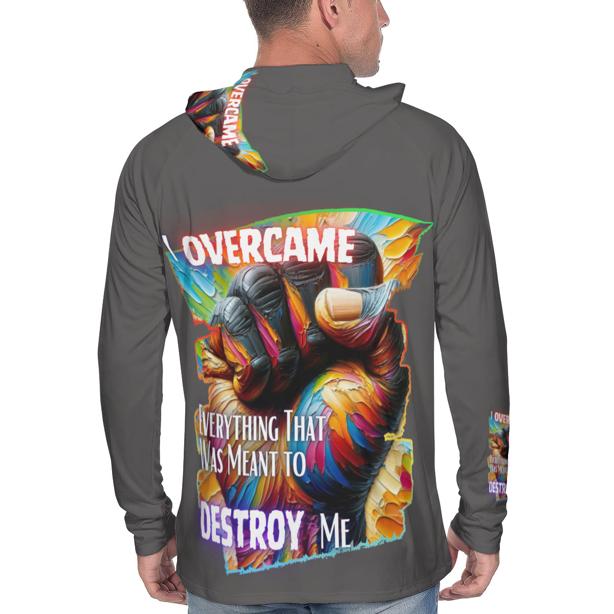 Men's Sun Protection Long Sleeve Hoodie | "I am Black, I am Me..."