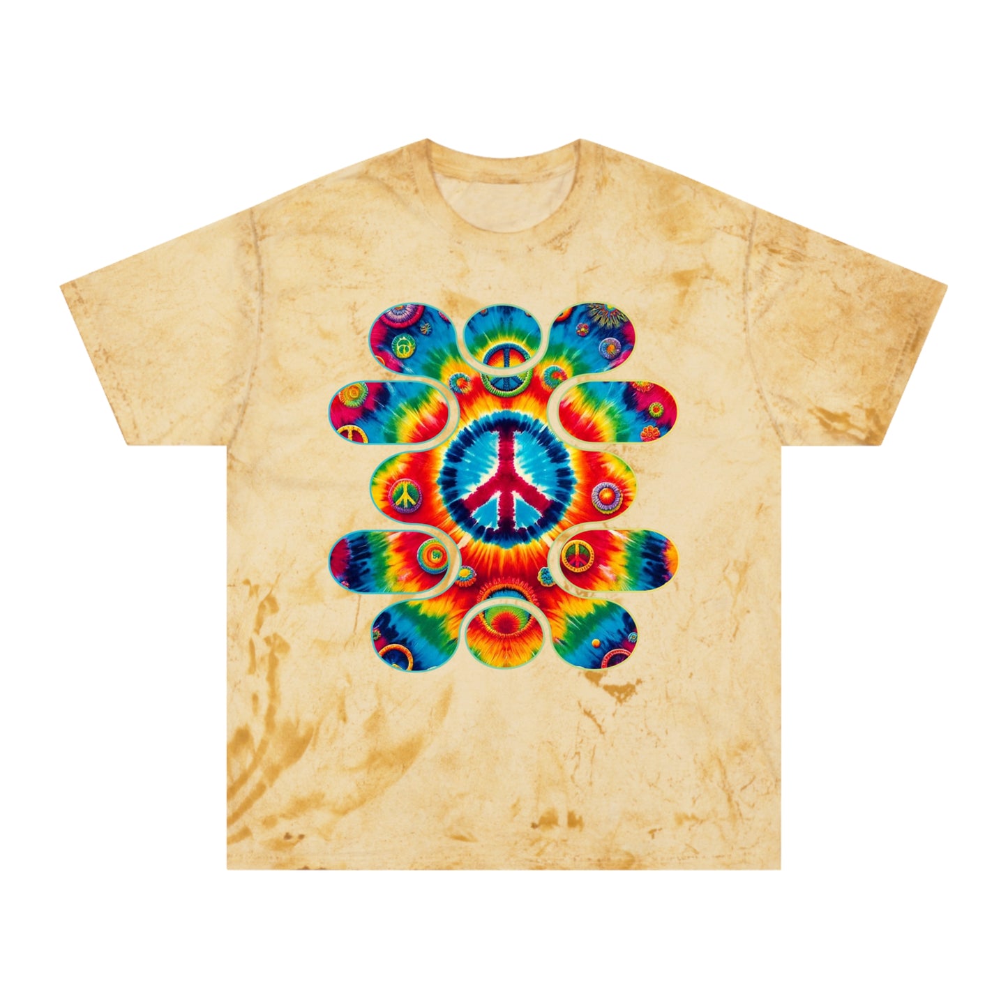 Unisex Color Blast T-Shirt "Peace" One World, Self-Love, Anti-Racism, One Love, Unity, Inclusion, Diversity, Immigrant Outsiders, Cultural Identity, Black Excellence Empowerment Inspiration