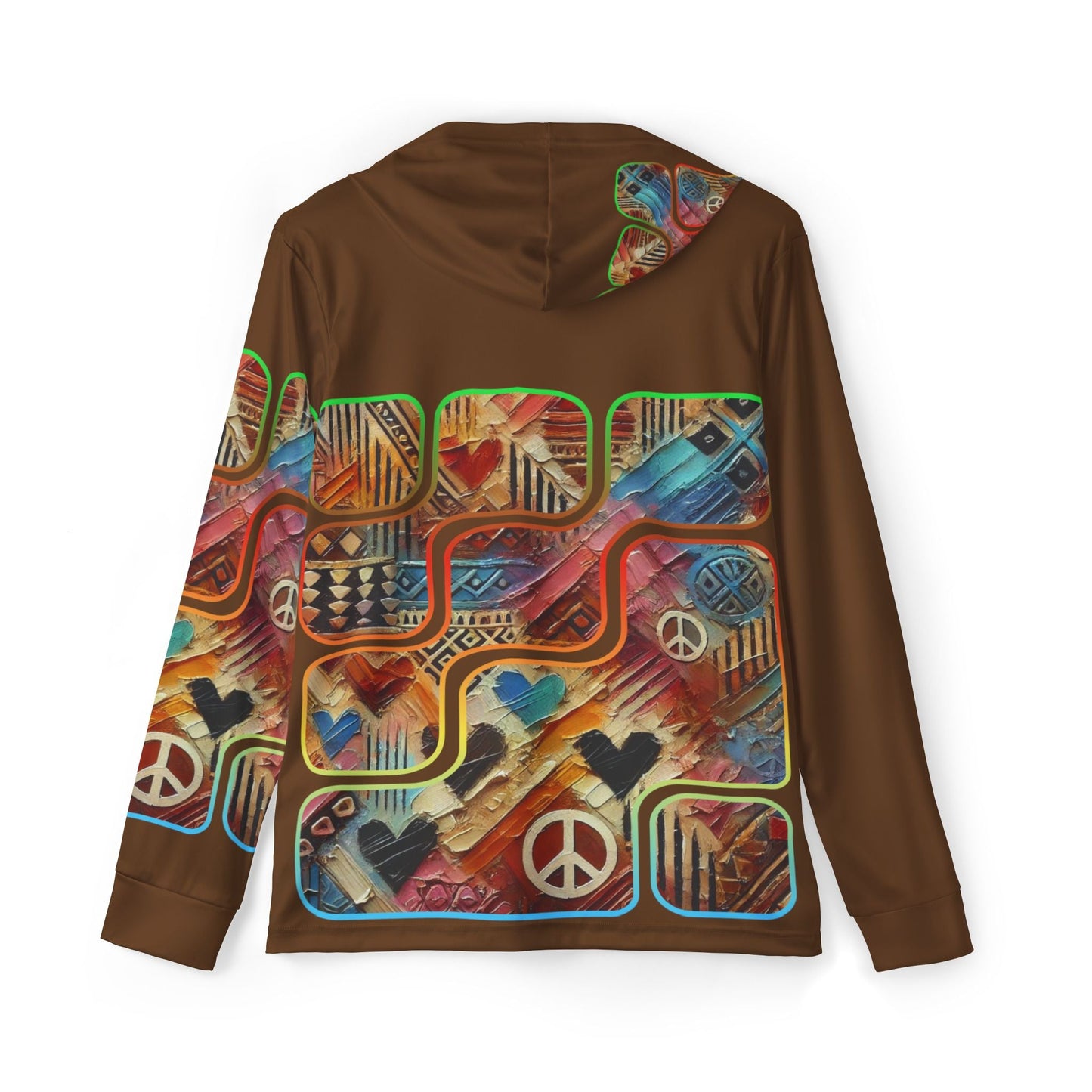 Men's Sports Warmup Hoodie "African Abstract Print"