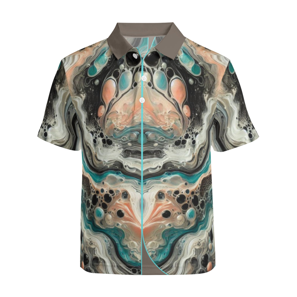 Men's Premium POLO Shirt "All Over Abstract Print"