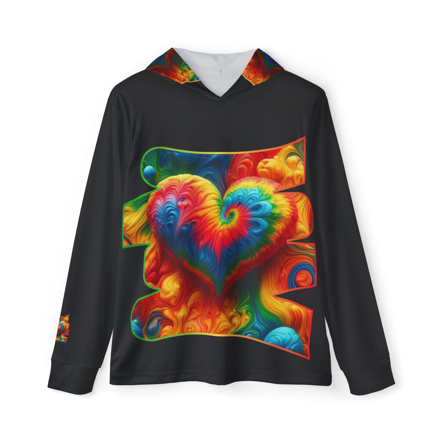 Men's Sports Warmup Hoodie (AOP), "Love"