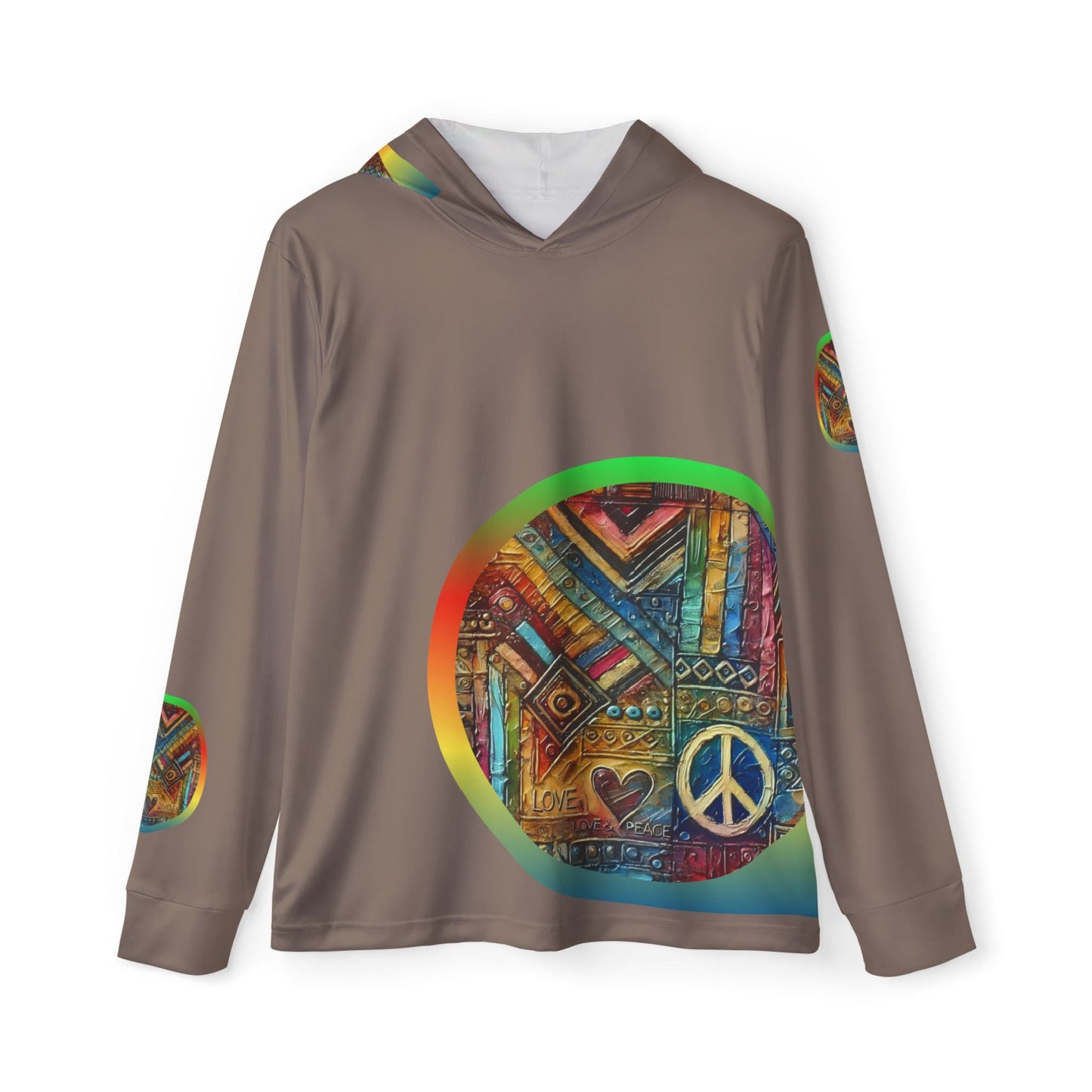 Men's Sports Warmup Hoodie (African Abstract Print)