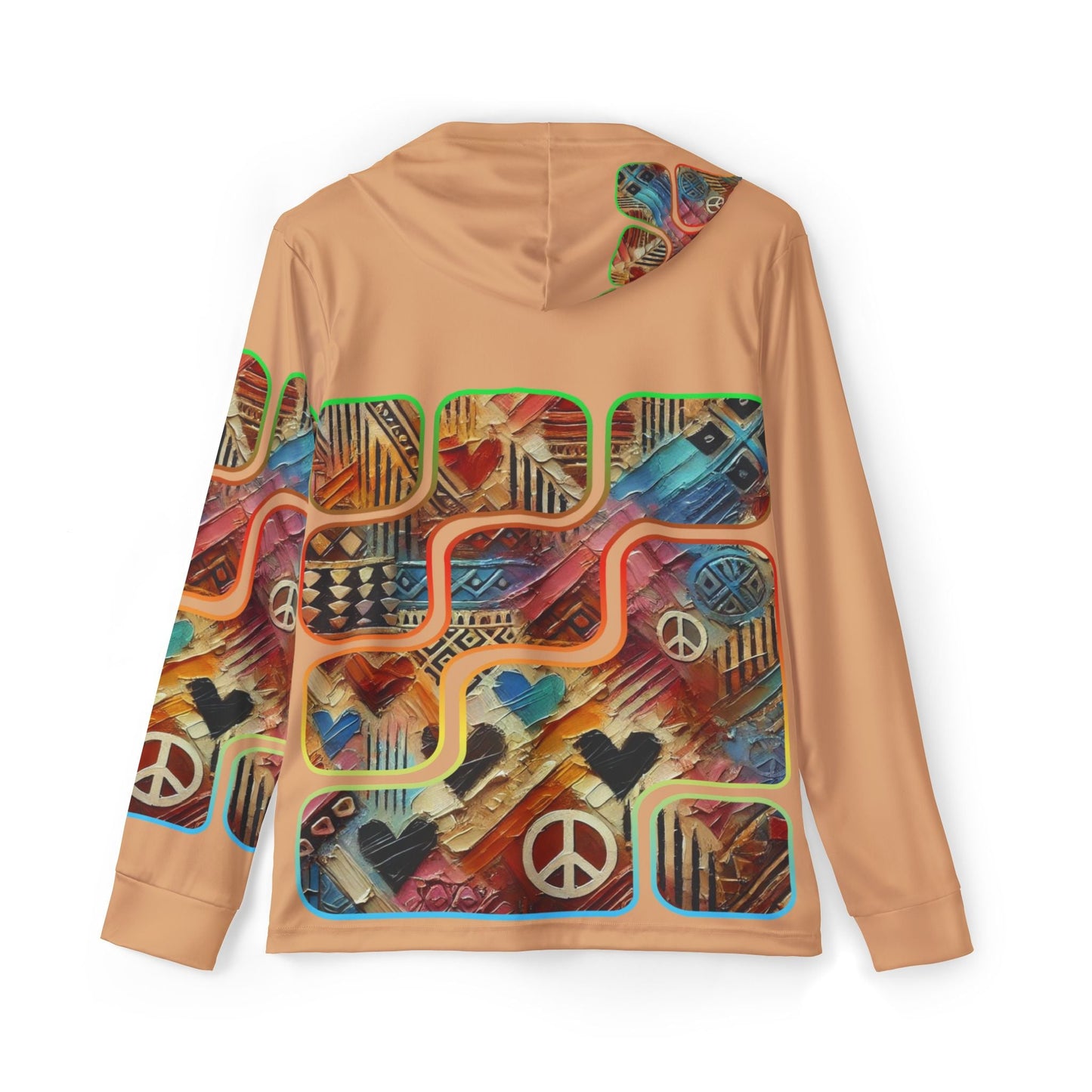 Men's Sports Warmup Hoodie "African Abstract Print"