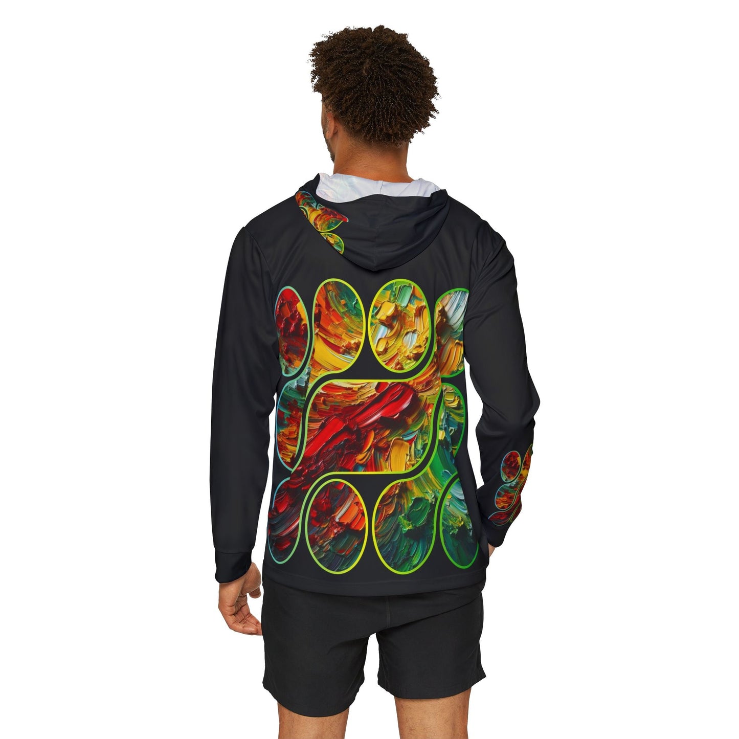 Men's Sports Warmup Hoodie (AOP), Abstract Paint Print