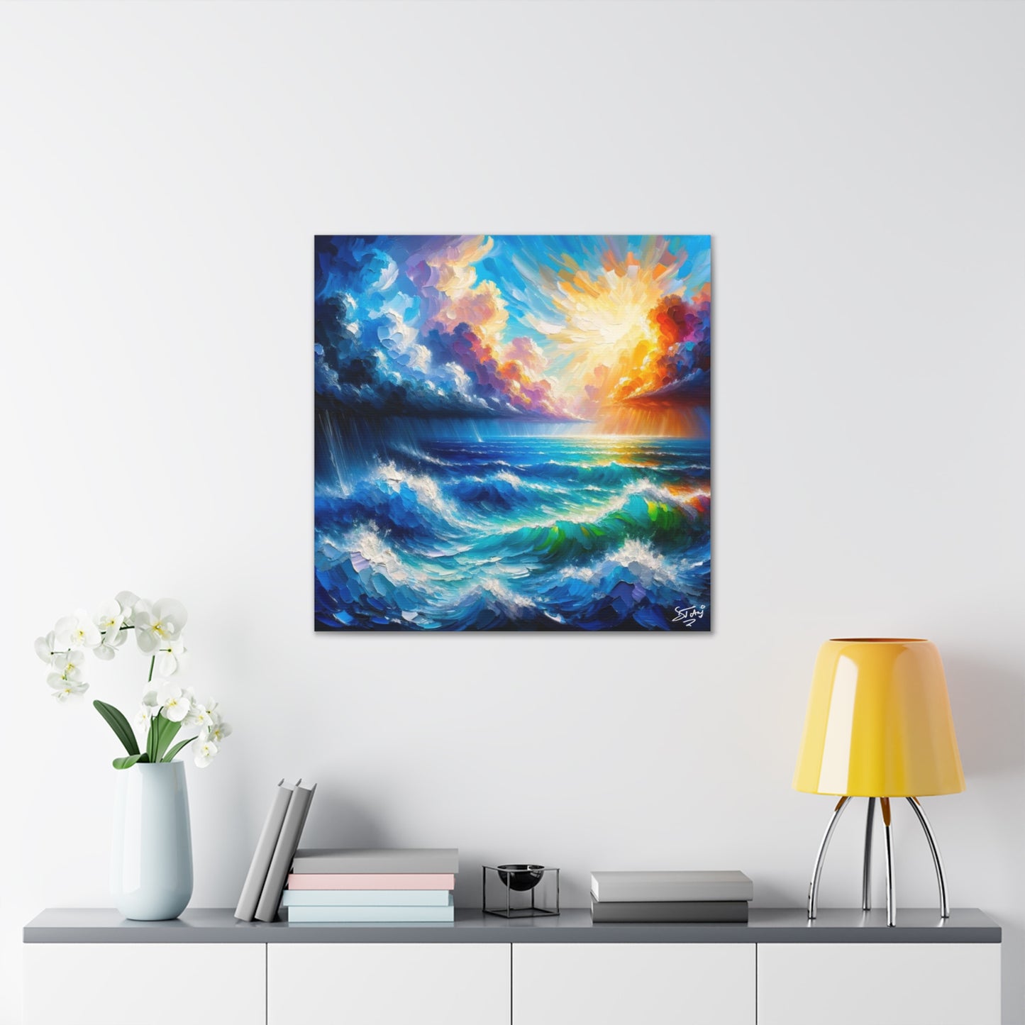 Art Print of Atlantic Ocean, Tobago, West Indian Art, Canvas Gallery Wraps