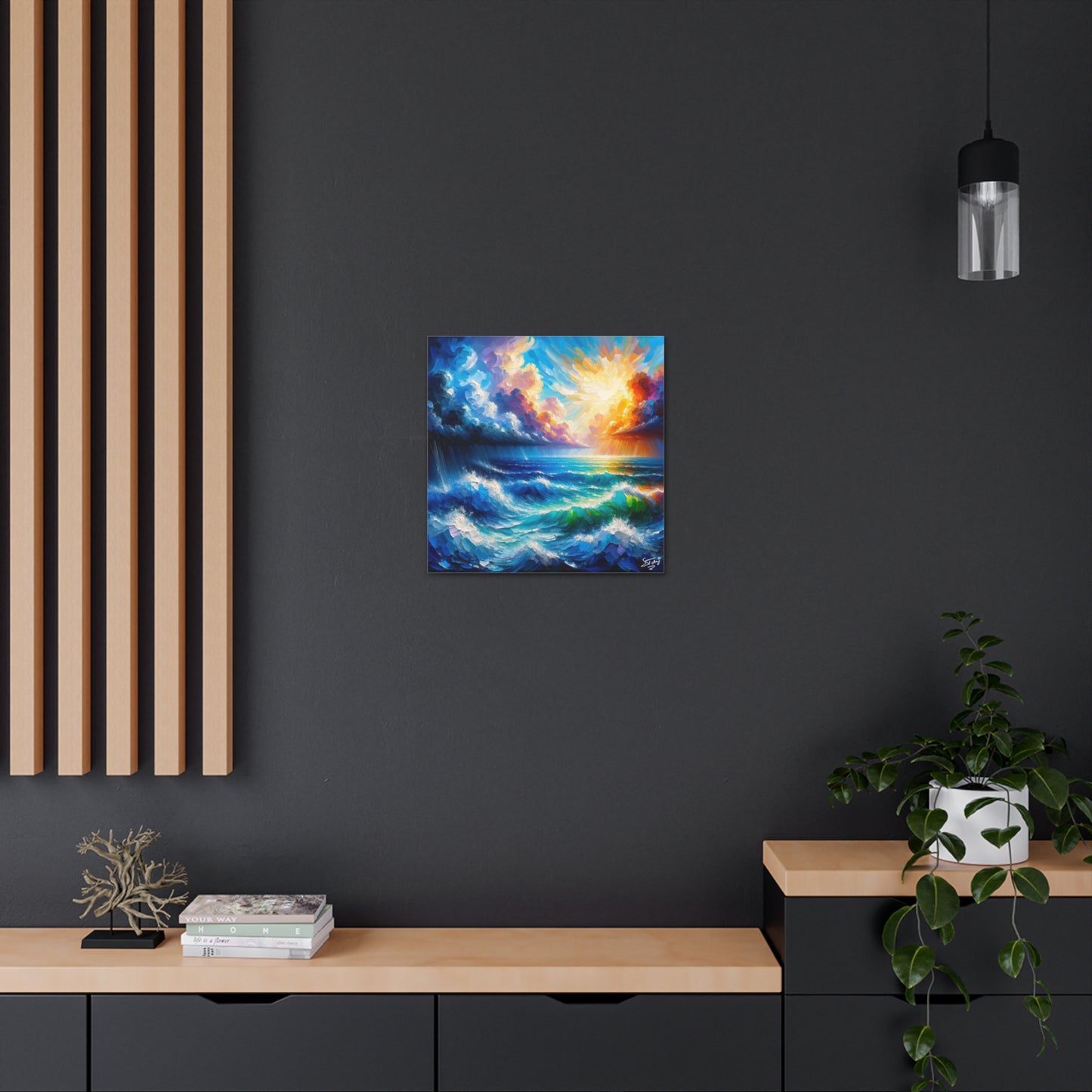 Art Print of Atlantic Ocean, Tobago, West Indian Art, Canvas Gallery Wraps