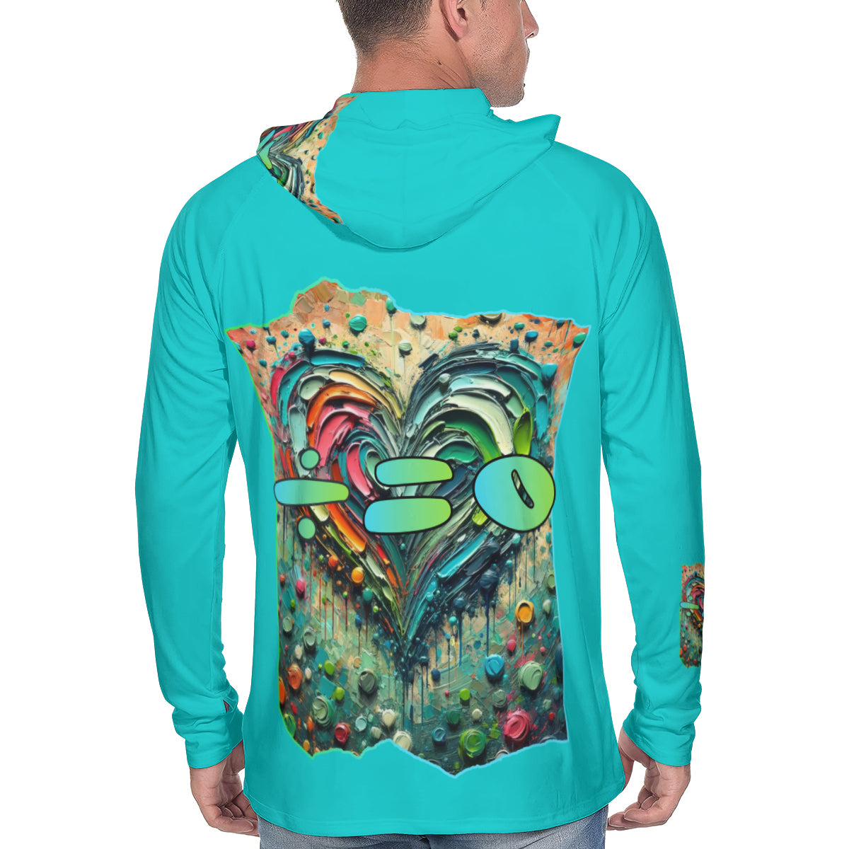 Men's Sun Protection Long Sleeve Hoodie | "Human DNA is 99.9% the Same"