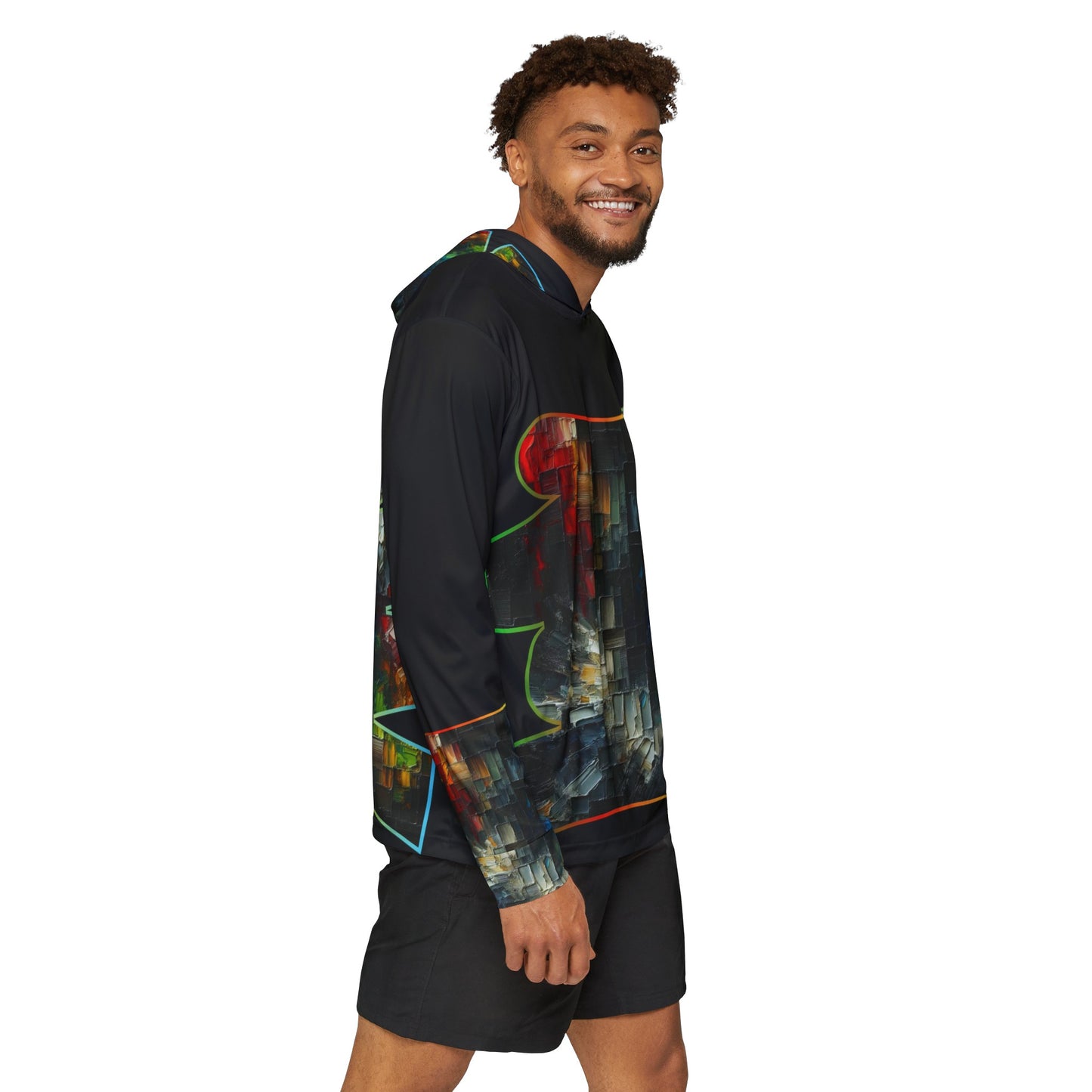 Men's Sports Warmup Hoodie (AOP), Abstract Print