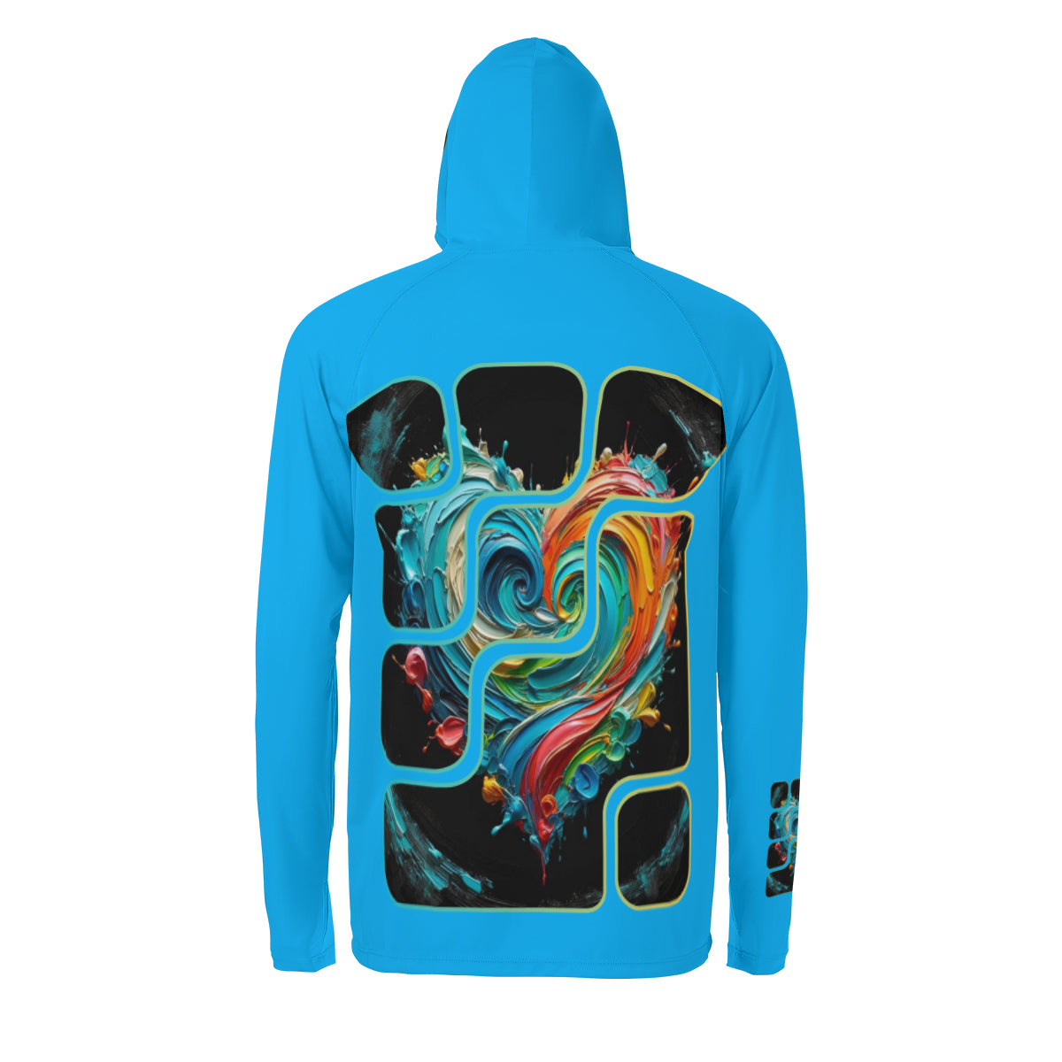 Men's Sun Protection Long Sleeve Hoodie | "Love Print"