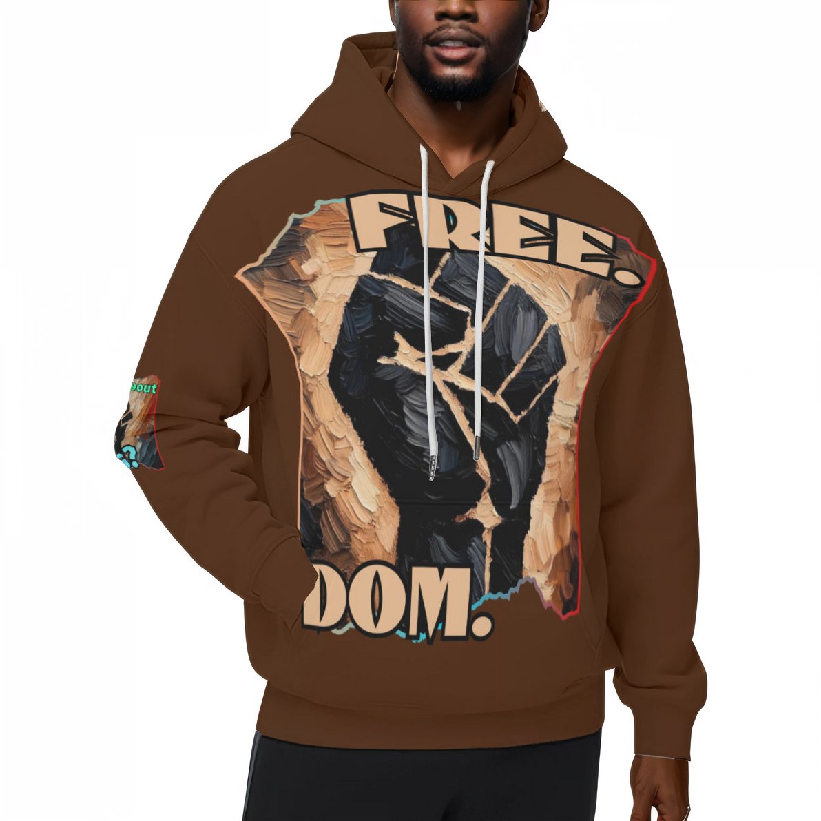 Men’s Plush Fleece Lined Hoodie "Freedom"