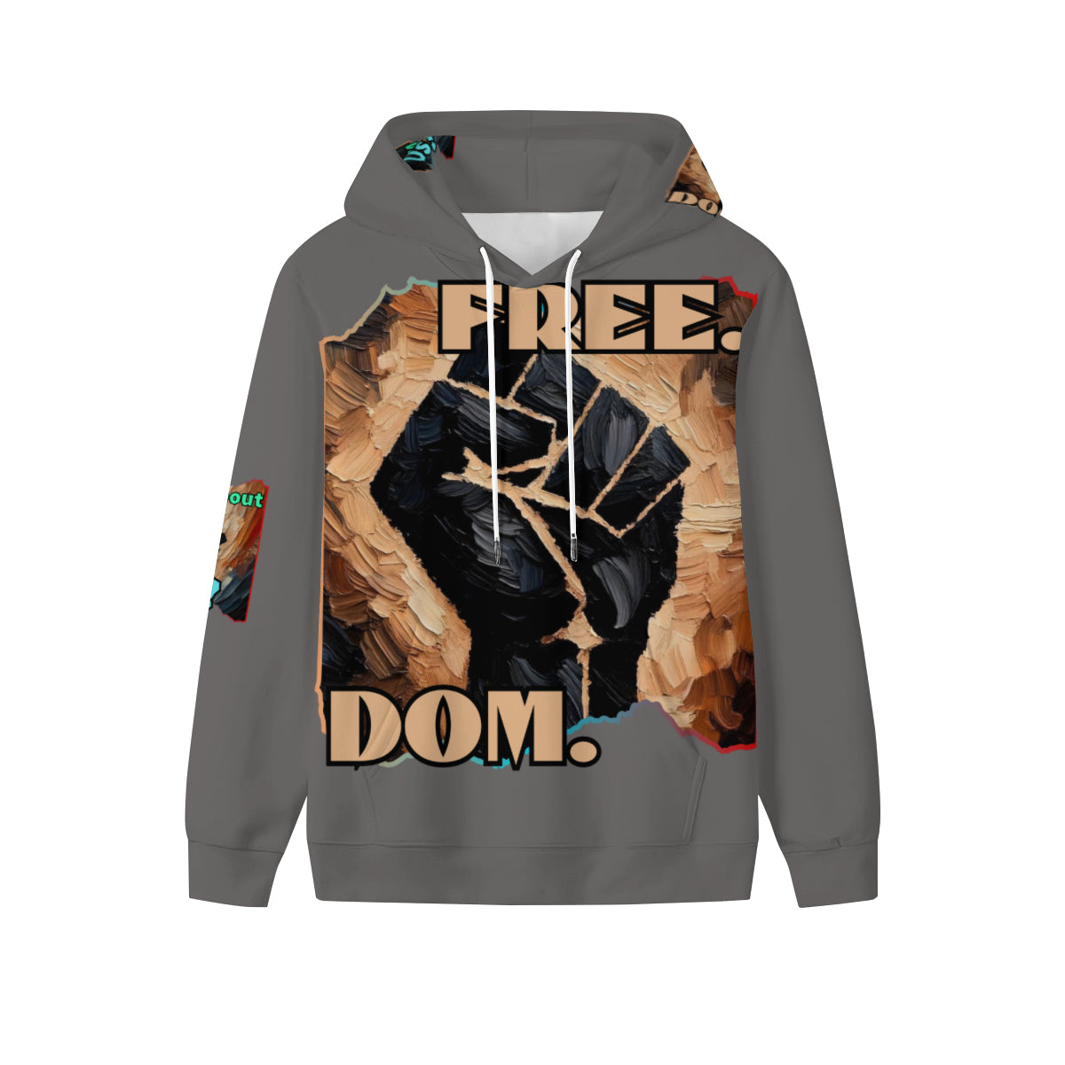 Men’s Plush Fleece Lined Hoodie "Freedom"