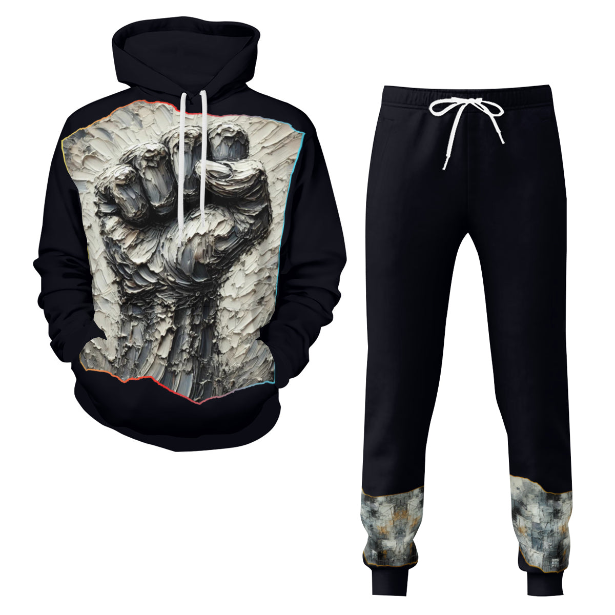 Men's Adult Hoodie Set with Double-Layer Hood "Power"