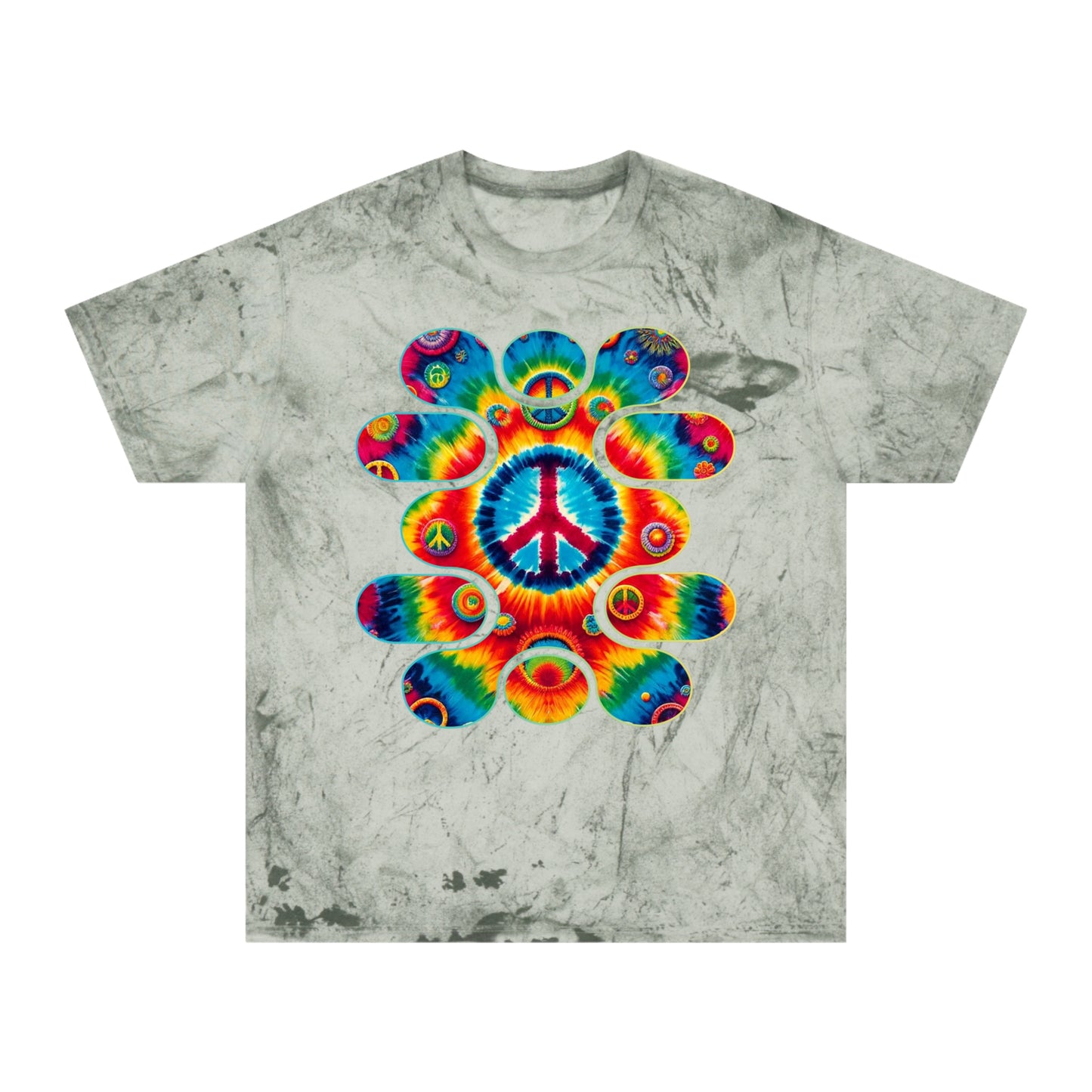 Unisex Color Blast T-Shirt "Peace" One World, Self-Love, Anti-Racism, One Love, Unity, Inclusion, Diversity, Immigrant Outsiders, Cultural Identity, Black Excellence Empowerment Inspiration