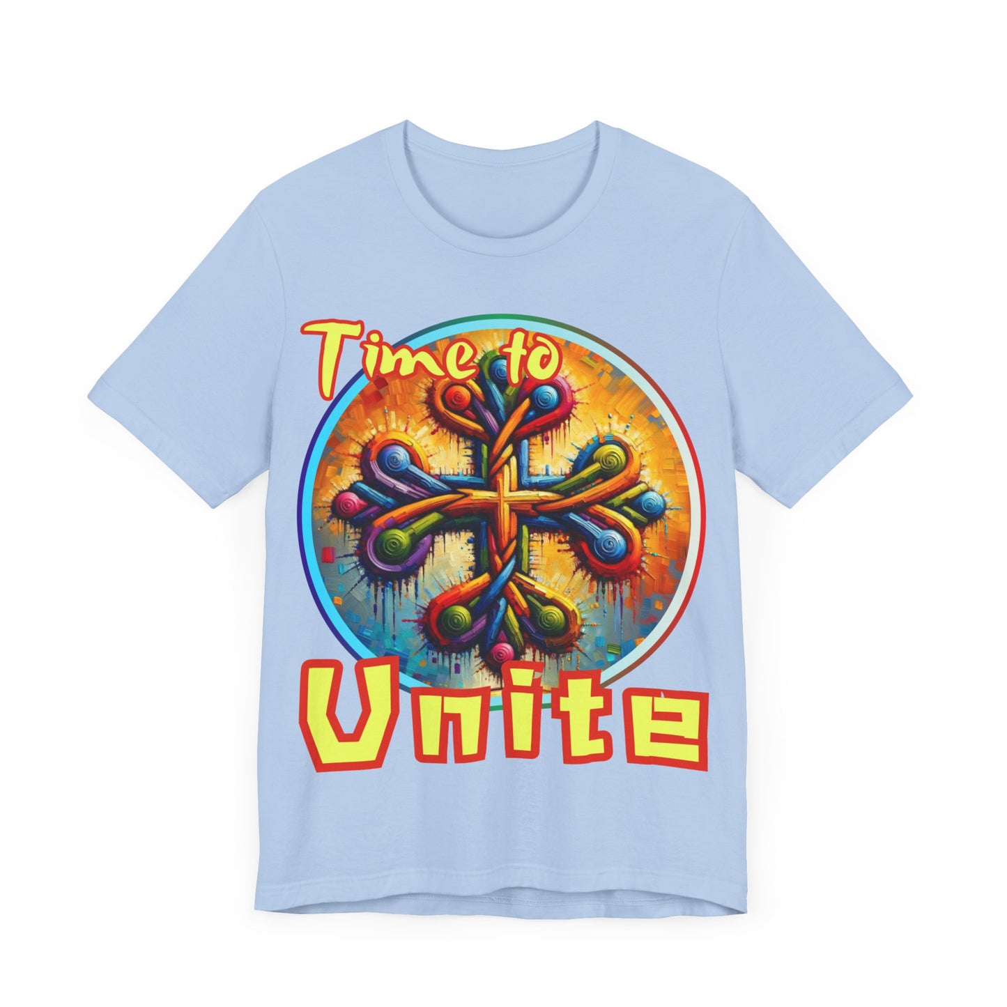 Unisex Jersey Short Sleeve Tee, "Time to Unite" Self-Awareness, Unity, Inclusion, Anti-Racism, One Love, Inclusion, DEI, Diversity