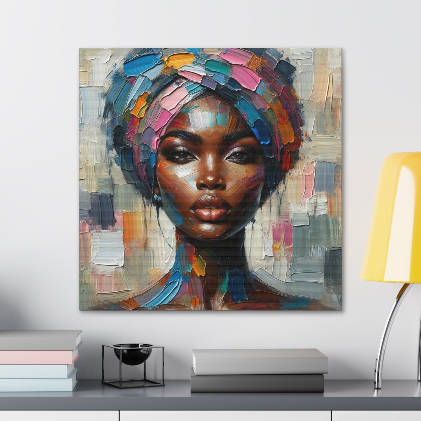 Art Print of Afro-Caribbean Woman, Oil Finish, West Indian Ethnicity, Cultural, Heritage, Art, Black Woman, Canvas Gallery Wraps