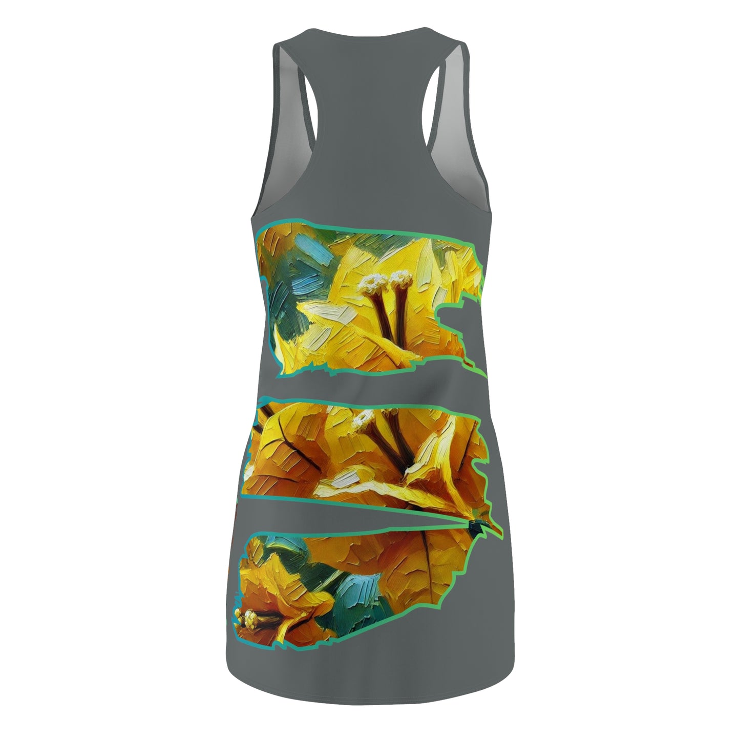 Women's Cut & Sew Racerback Dress (AOP) Floral Print