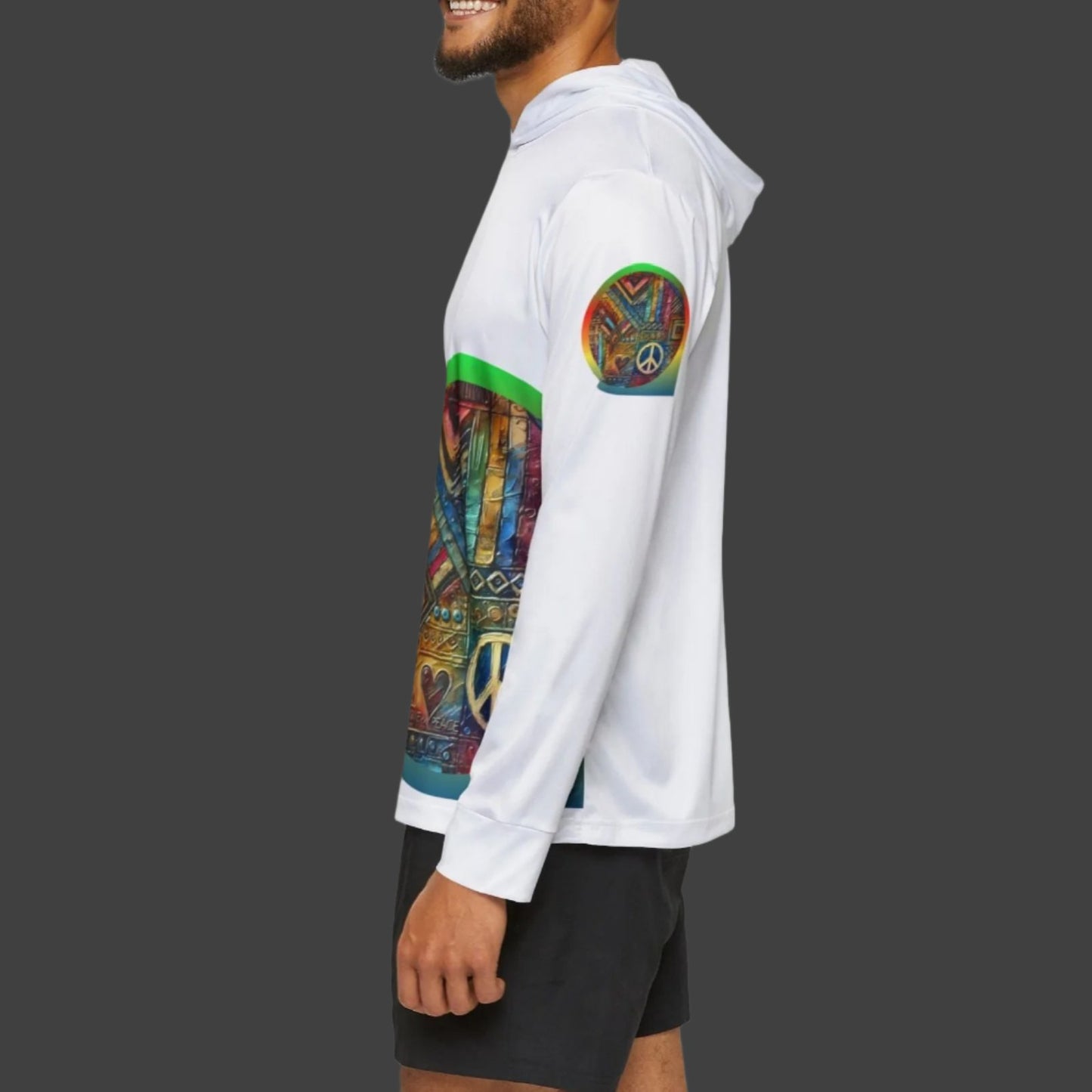 Men's Sports Warmup Hoodie (African Abstract Print)