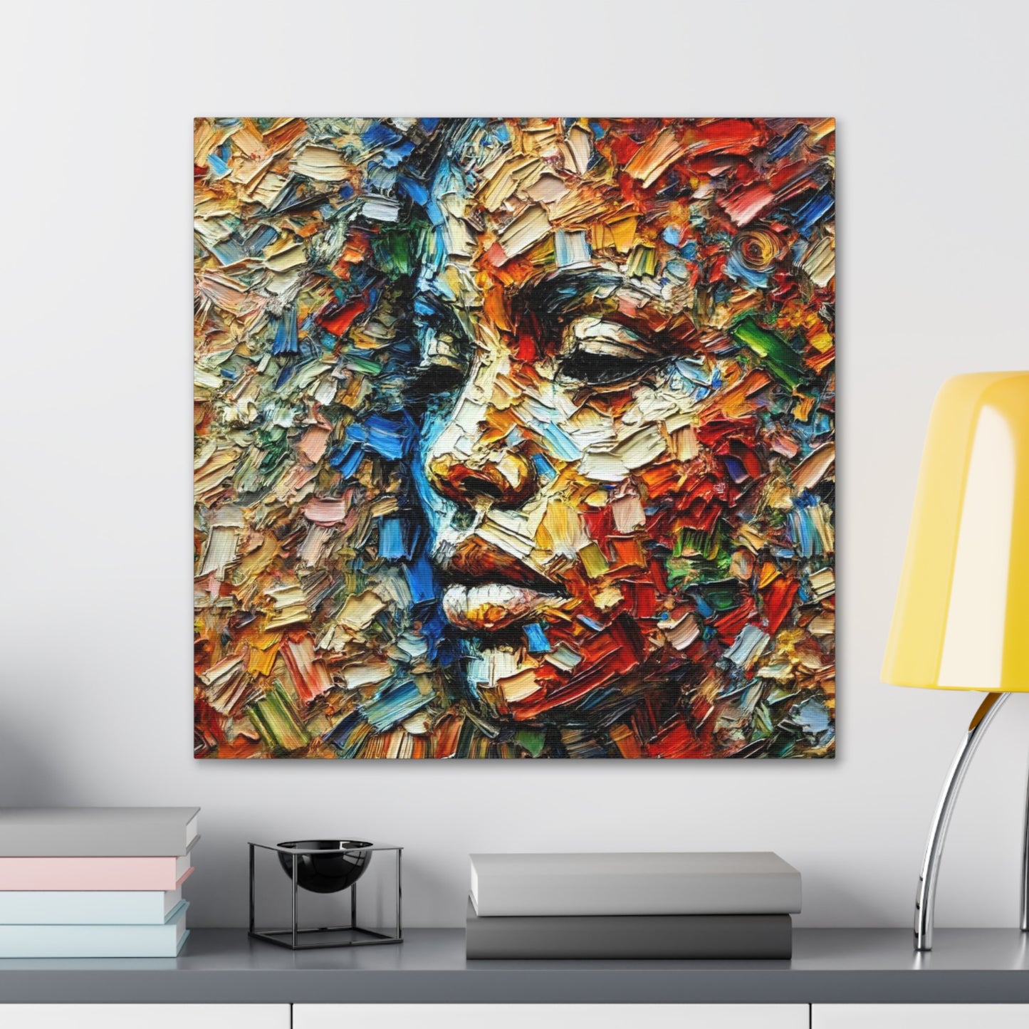 Art Print, African Women "In Abstraction," Black Roots, Oil Finish, Unity, One Love, Abstract, Canvas Gallery Wrap