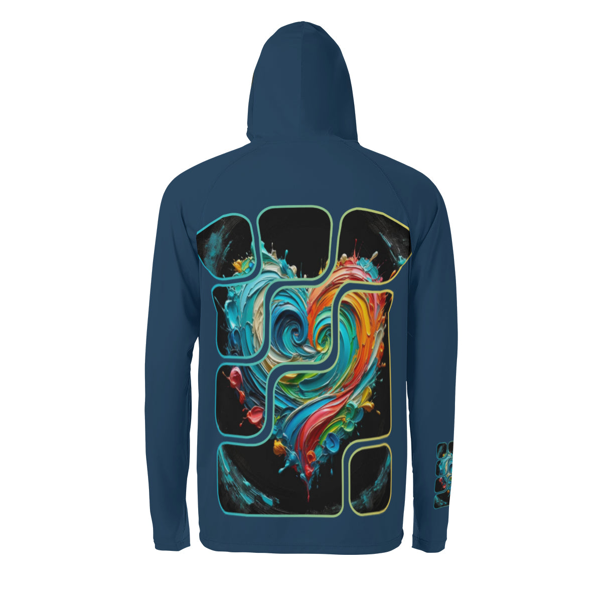 Men's Sun Protection Long Sleeve Hoodie | "Love Print"