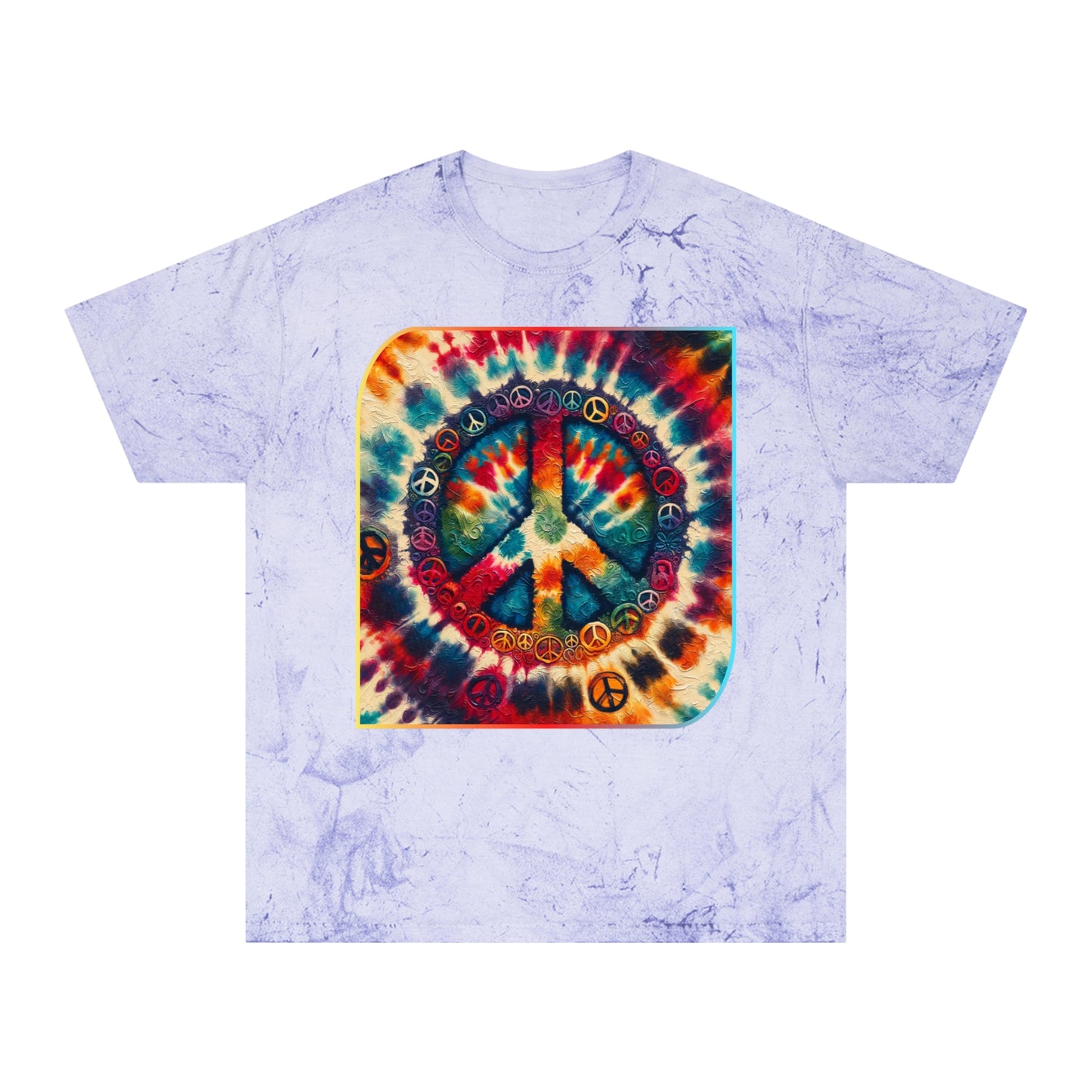 Unisex Color Blast T-Shirt "Peace" One World, Self-Love, Anti-Racism, One Love, Unity, Inclusion, Diversity, Immigrant Outsiders, Cultural Identity, Black Excellence Empowerment Inspiration, FashionWithPurpose, ConsciousClothing, CulturalExpression