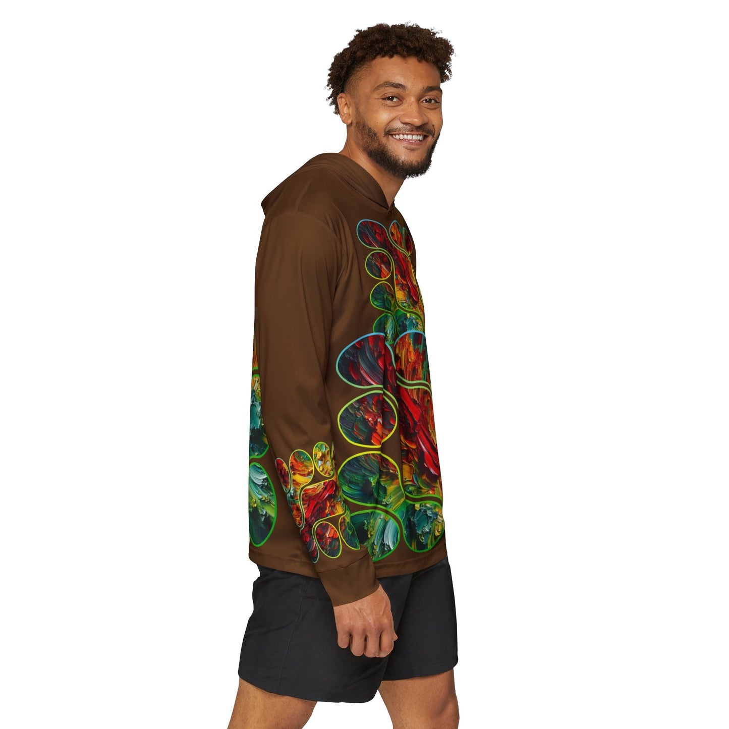 Men's Sports Warmup Hoodie (AOP), Abstract Paint Print