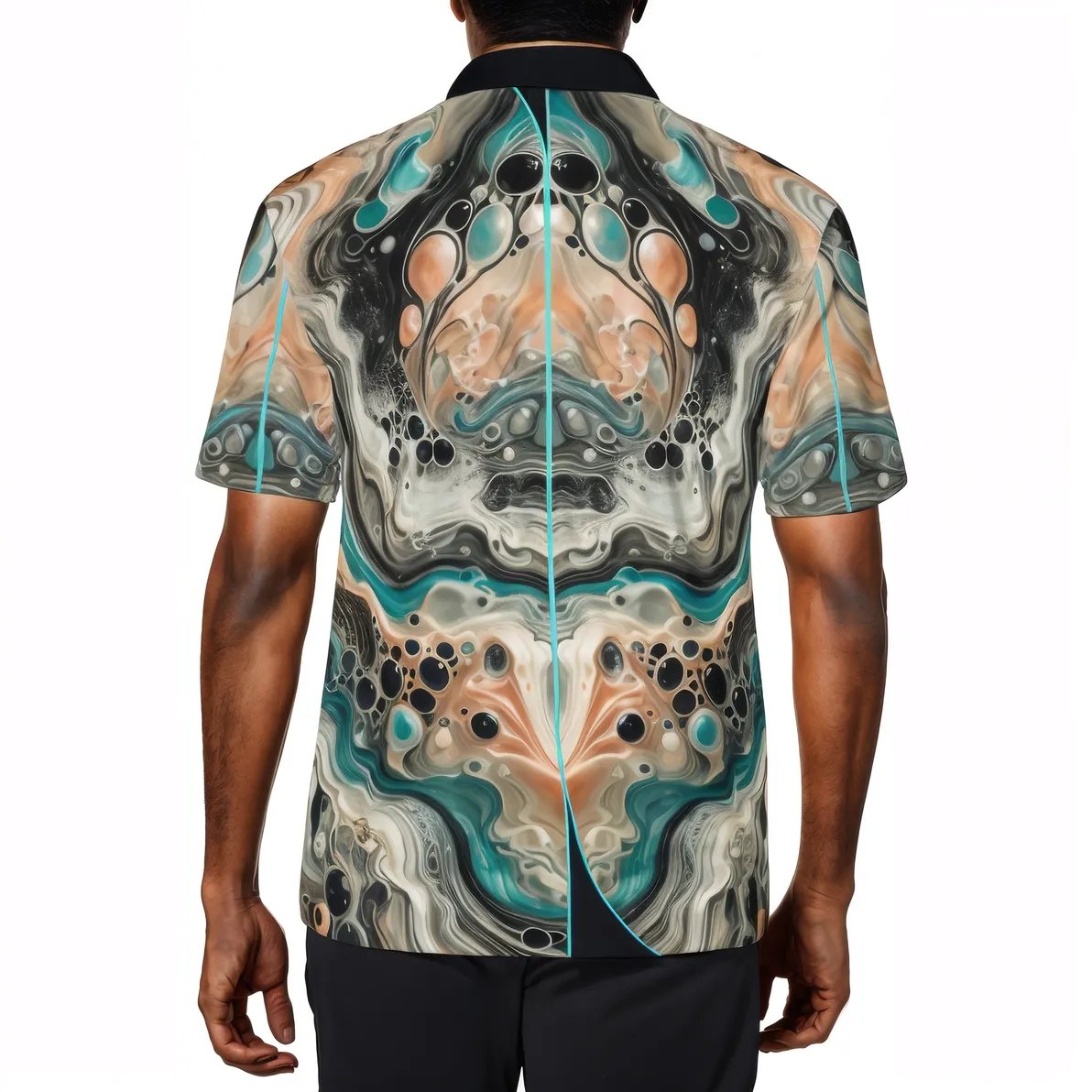 Men's Premium POLO Shirt "All Over Abstract Print"