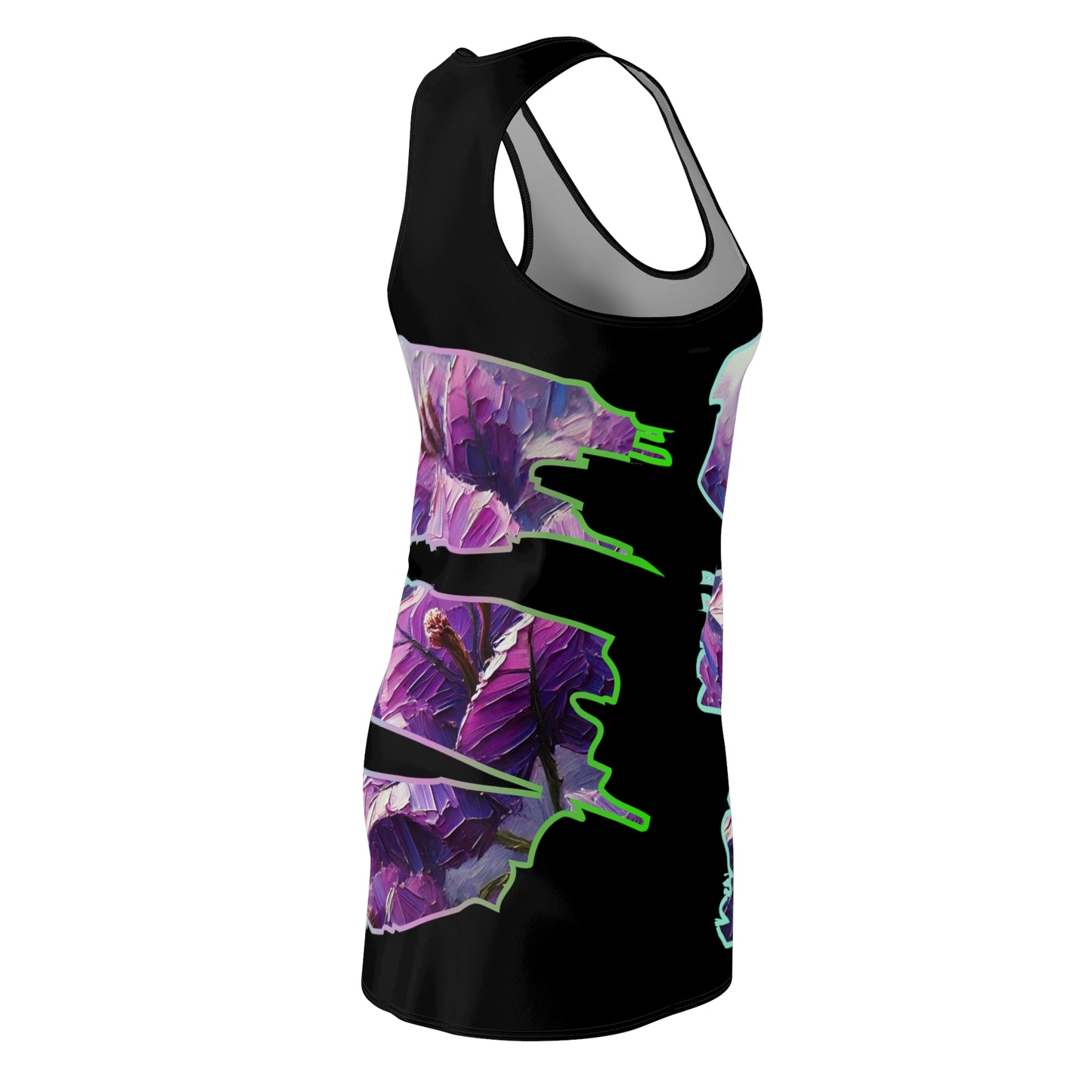 Women's Cut & Sew Racerback Dress (AOP) Floral Print