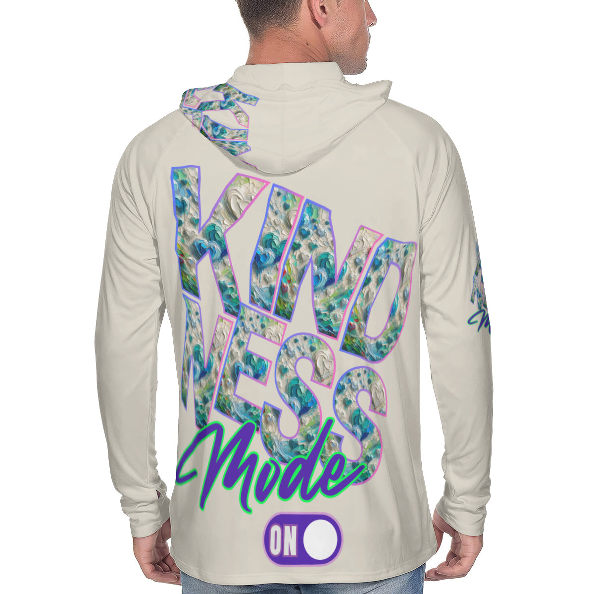 Men's Sun Protection Long Sleeve Hoodie | "Kindness Mode: On"