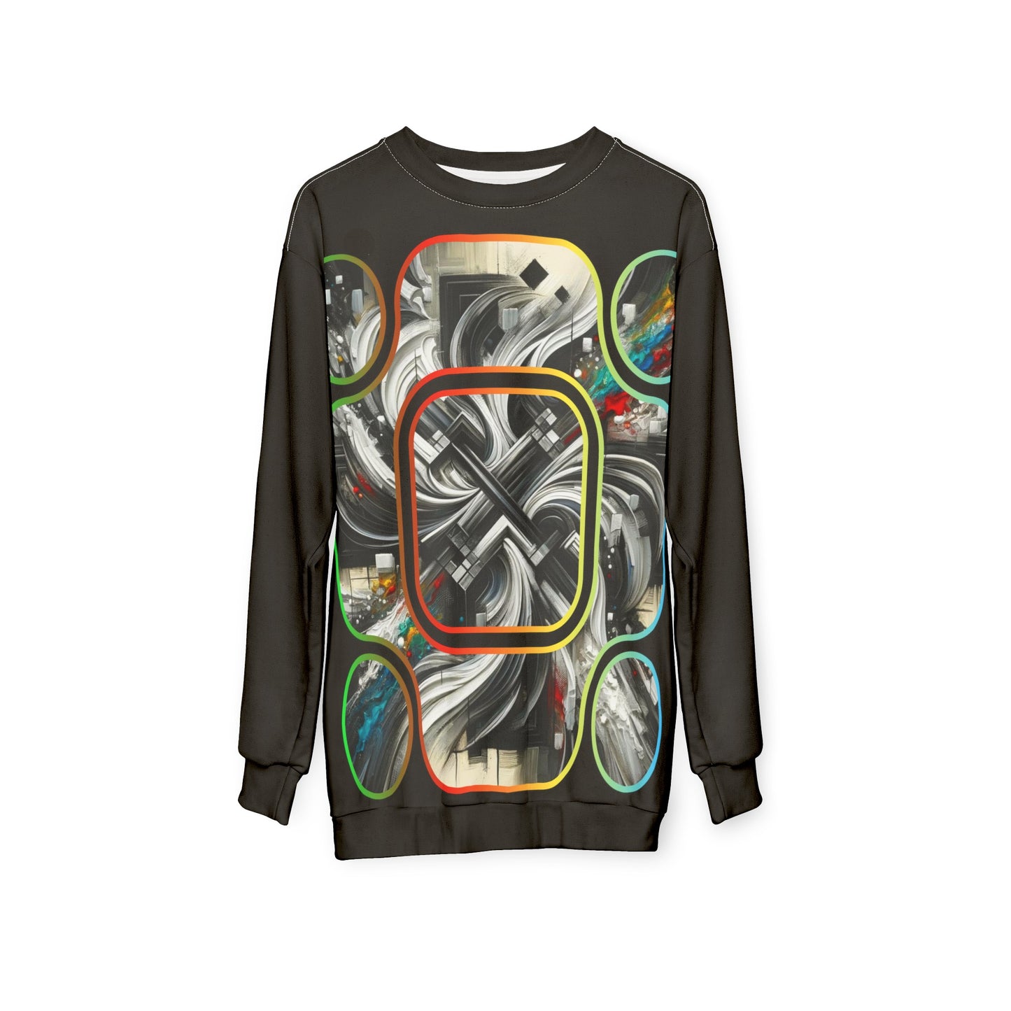 Unisex Sweatshirt (AOP) Abstract Print 2