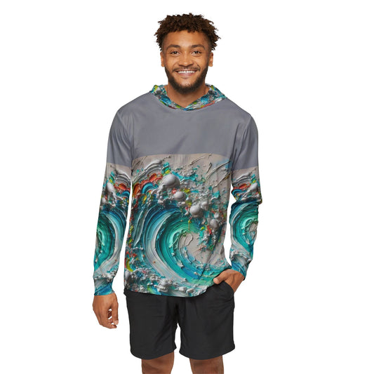 Men's Sports Warmup Hoodie (AOP), Abstract Paint Print