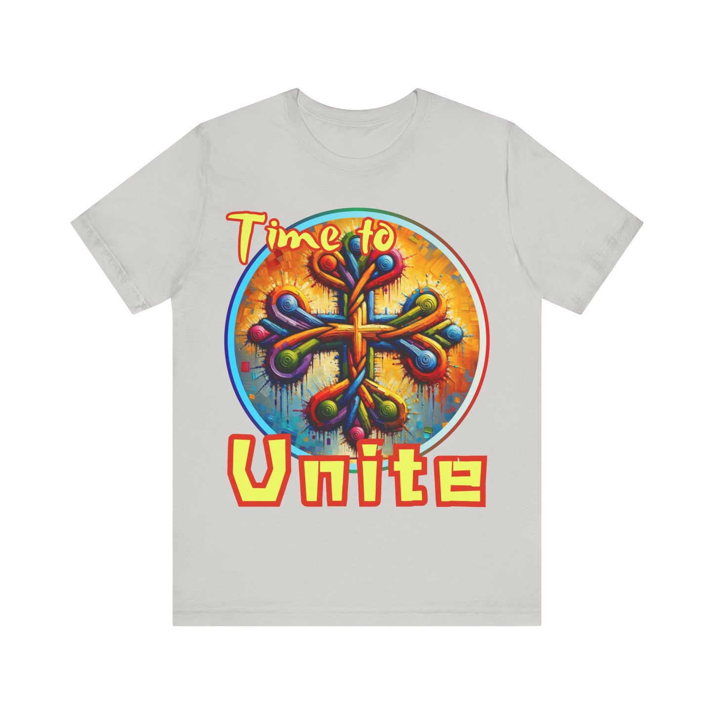 Unisex Jersey Short Sleeve Tee, "Time to Unite" Self-Awareness, Unity, Inclusion, Anti-Racism, One Love, Inclusion, DEI, Diversity