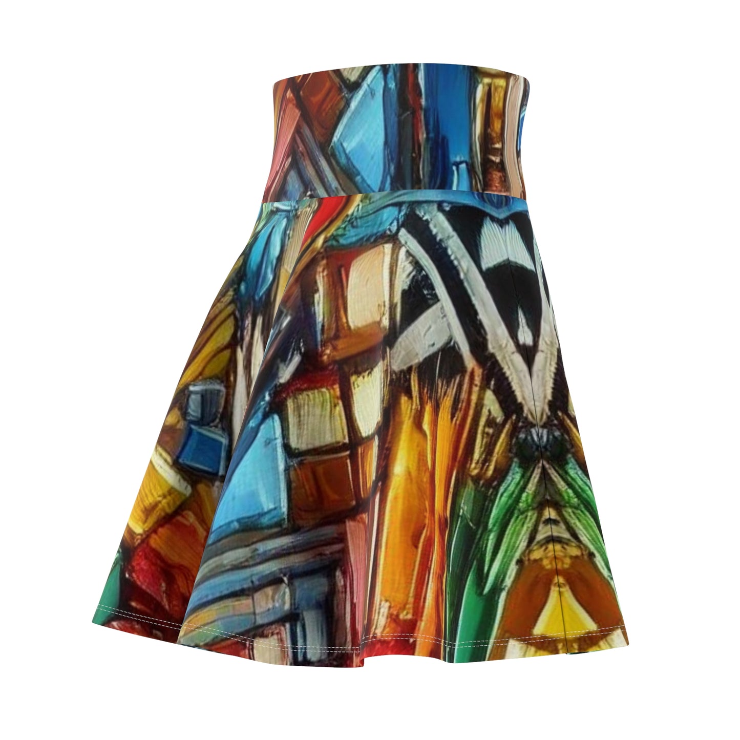 Women's Skater Skirt (AOP) Abstract Print