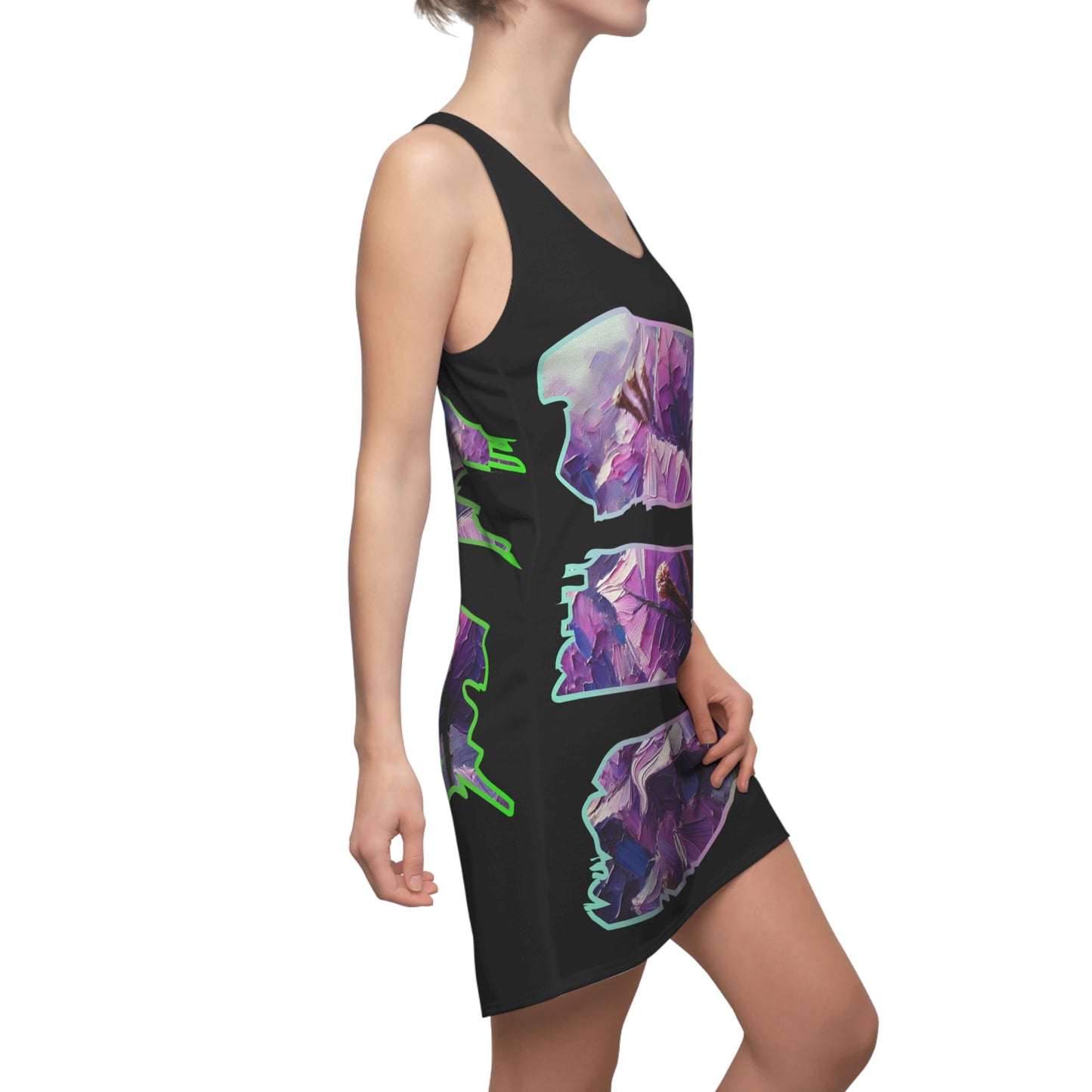 Women's Cut & Sew Racerback Dress (AOP) Floral Print