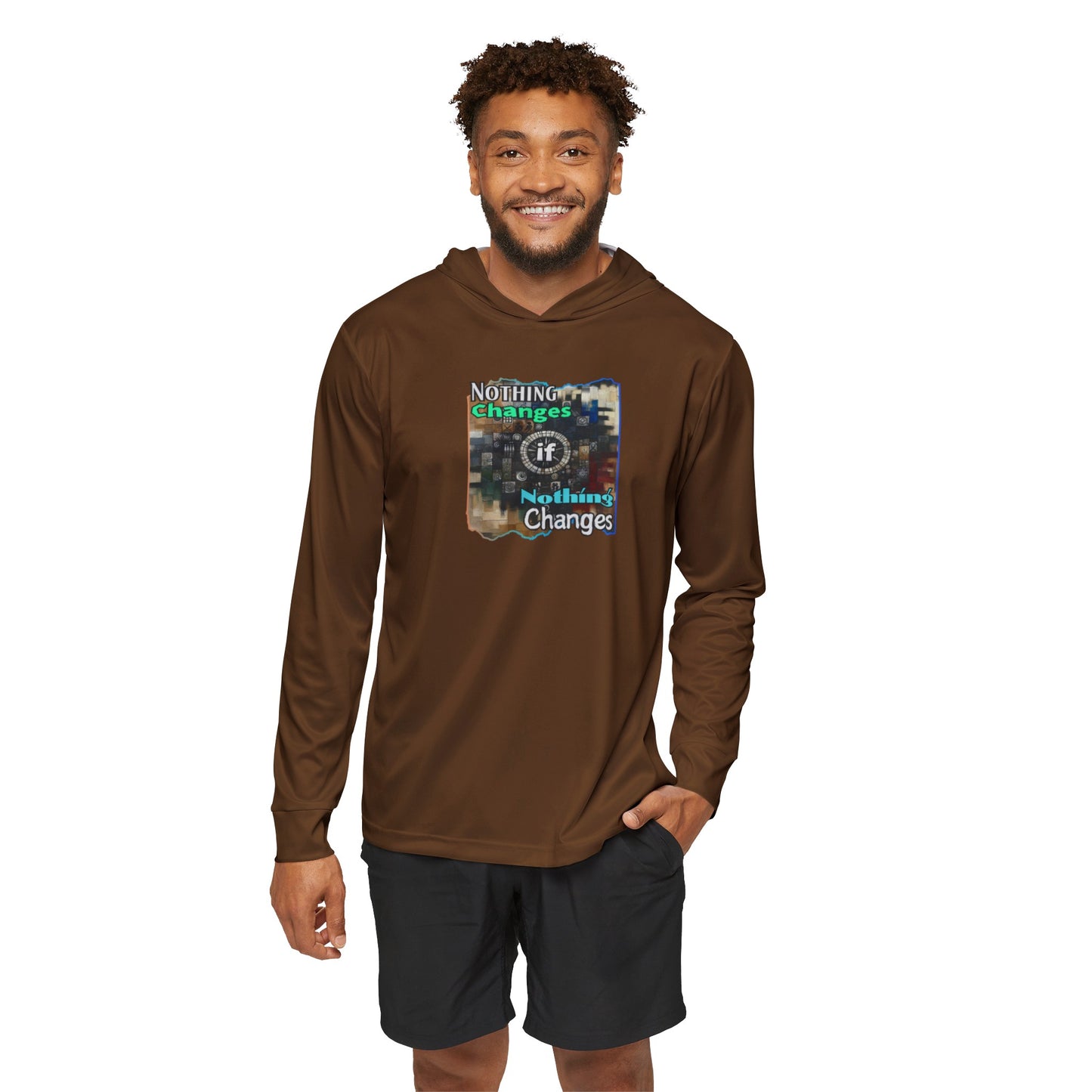 Men's Sports Warmup Hoodie (AOP), "Nothing Changes if Nothing Changes"