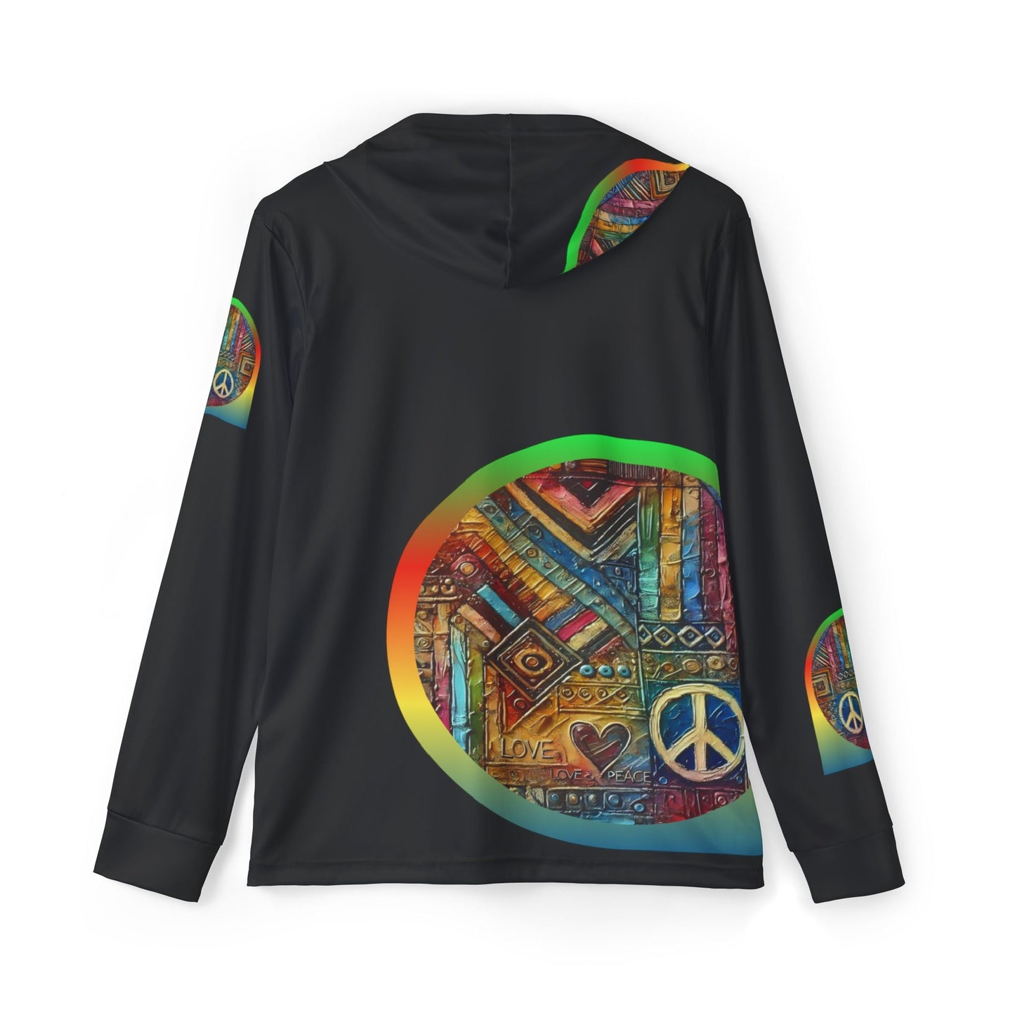 Men's Sports Warmup Hoodie (African Abstract Print)