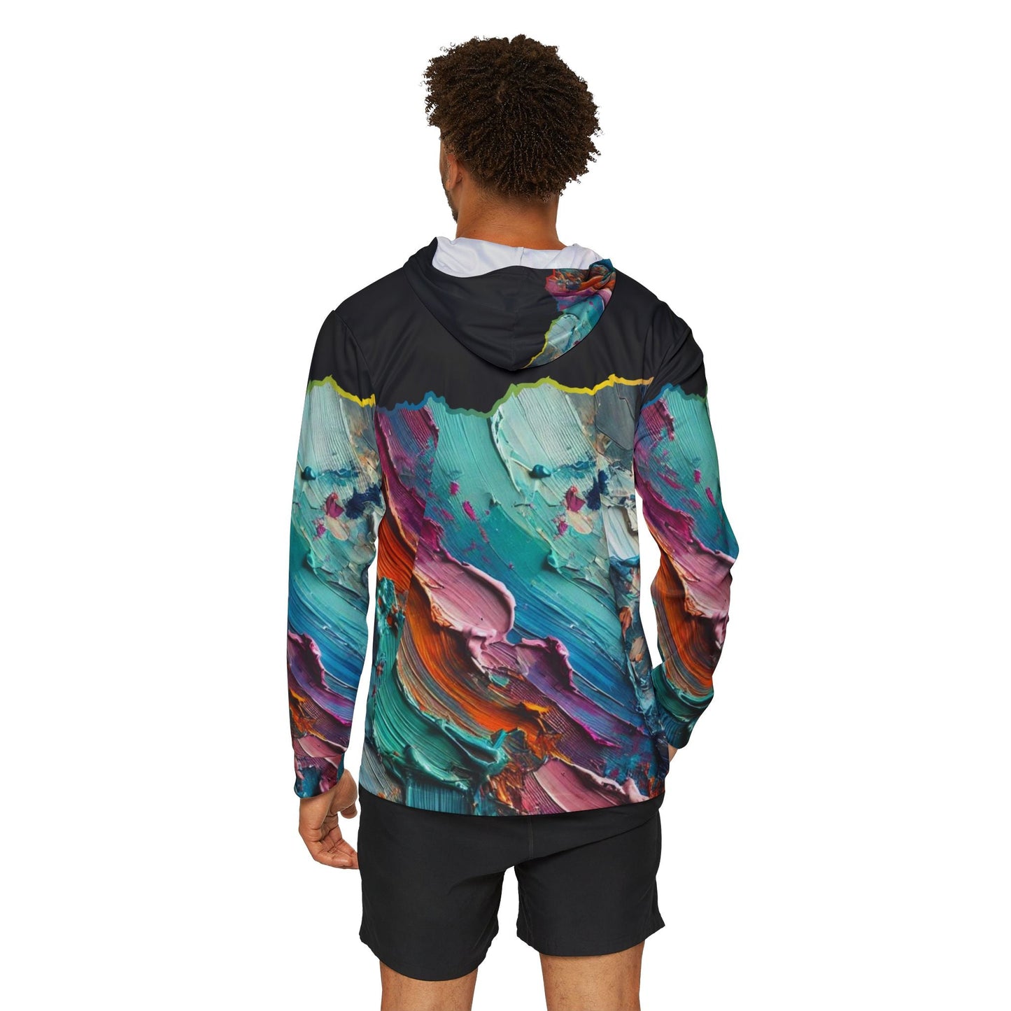 Men's Sports Warmup Hoodie (AOP), Abstract Paint Print