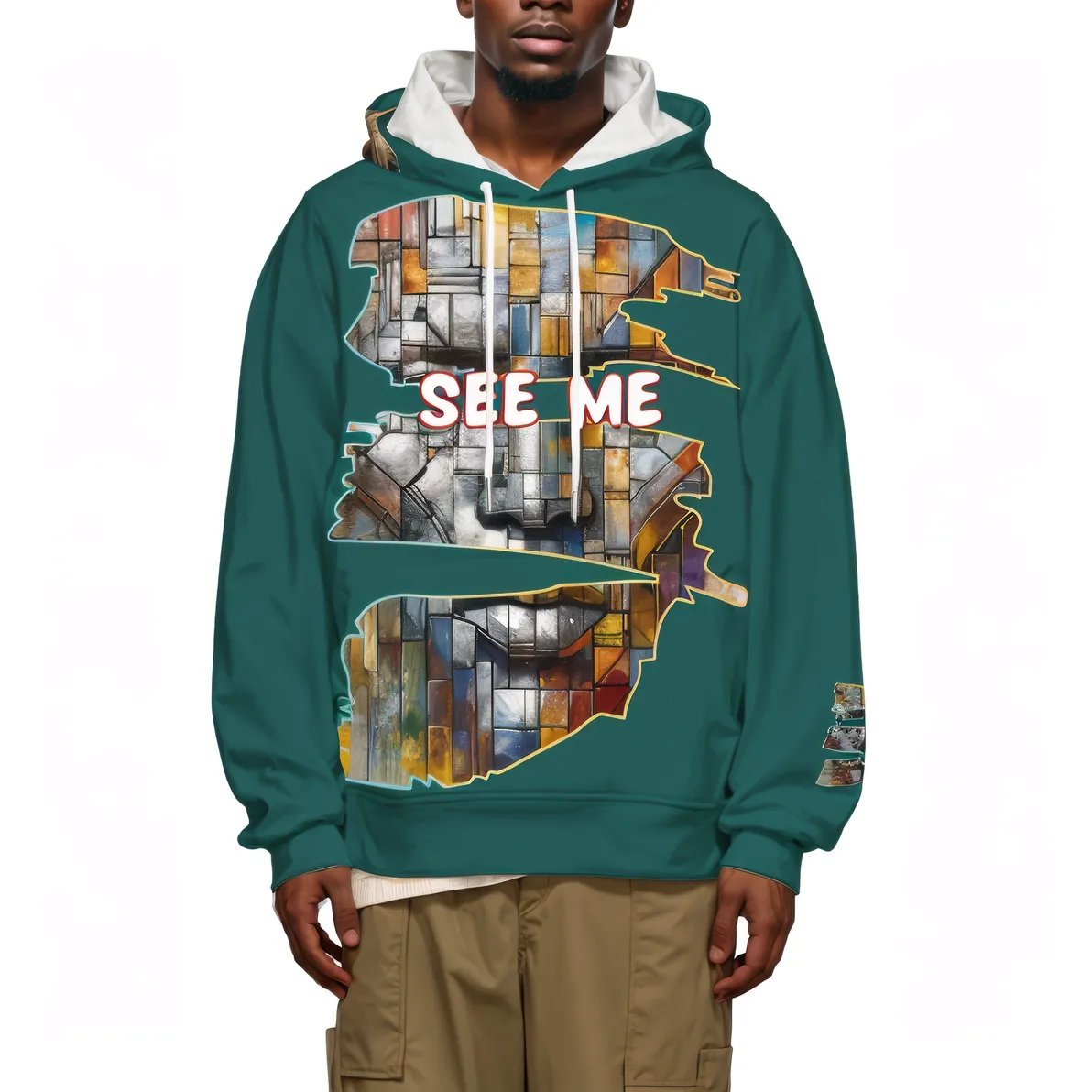 Men's Lightweight Hoodie | 200GSM Air Layer Fabric - "See Me"