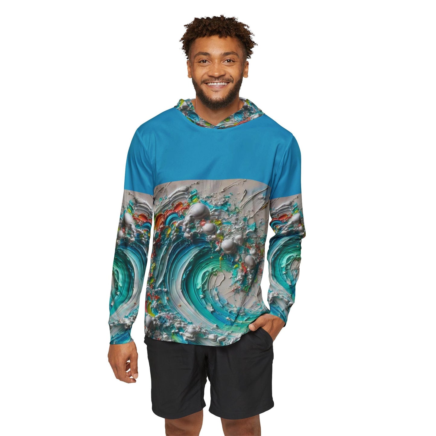 Men's Sports Warmup Hoodie (AOP), Abstract Paint Print