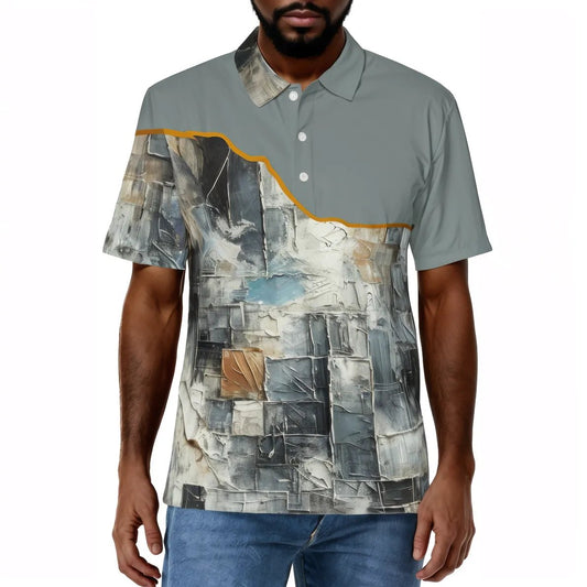 Men's Premium POLO Shirt "Abstract Shape Print"