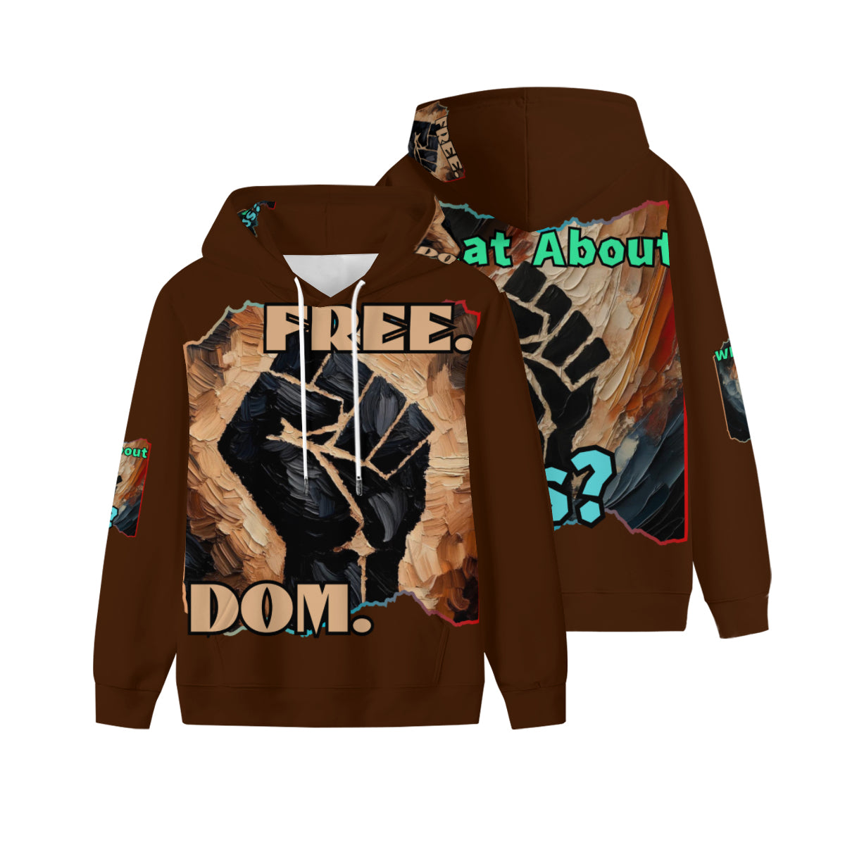 Men’s Plush Fleece Lined Hoodie "Freedom"