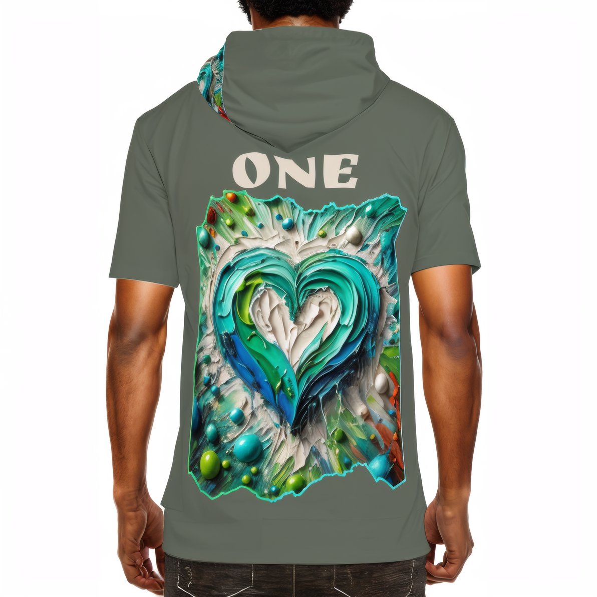 Men’s Cotton Hooded T-Shirt "Kindness Mode: On"