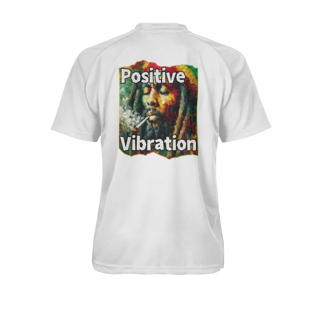 Men's V-Neck Polyester T-Shirt "Positive Vibration"