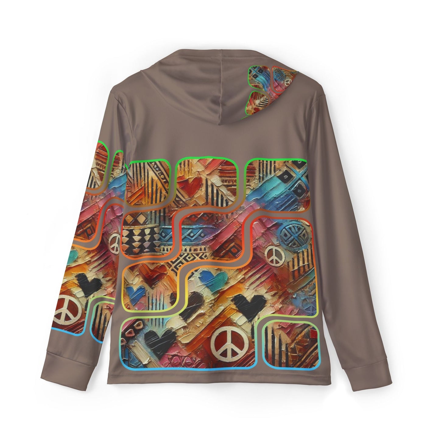 Men's Sports Warmup Hoodie "African Abstract Print"